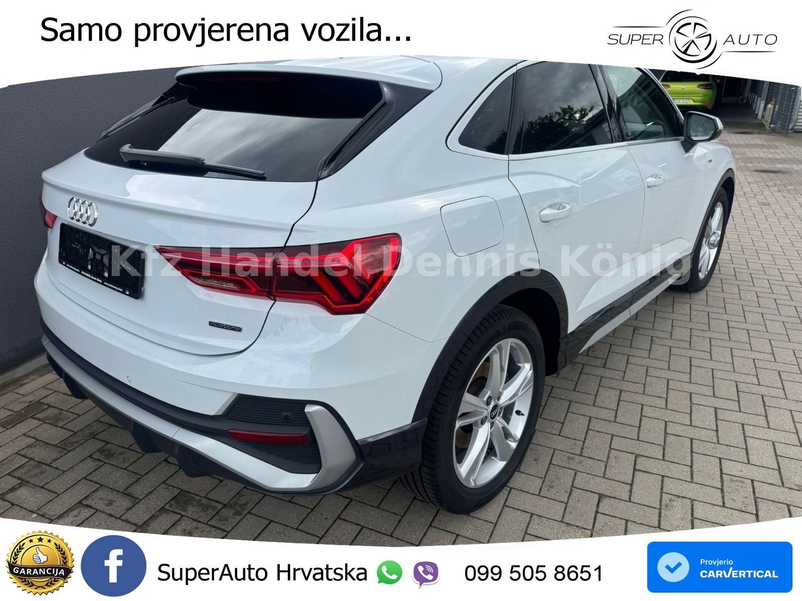 Audi Q3 Sportback 40 TDI (200 KS) quattro S tronic S line LED+GR SJED+ACC