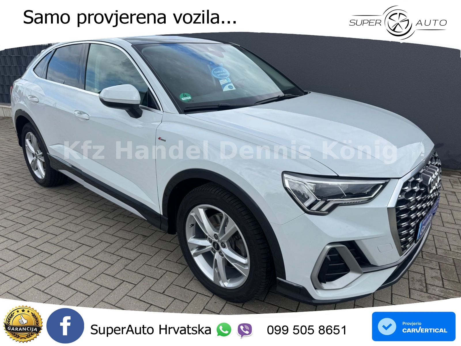 Audi Q3 Sportback 40 TDI (200 KS) quattro S tronic S line LED+GR SJED+ACC