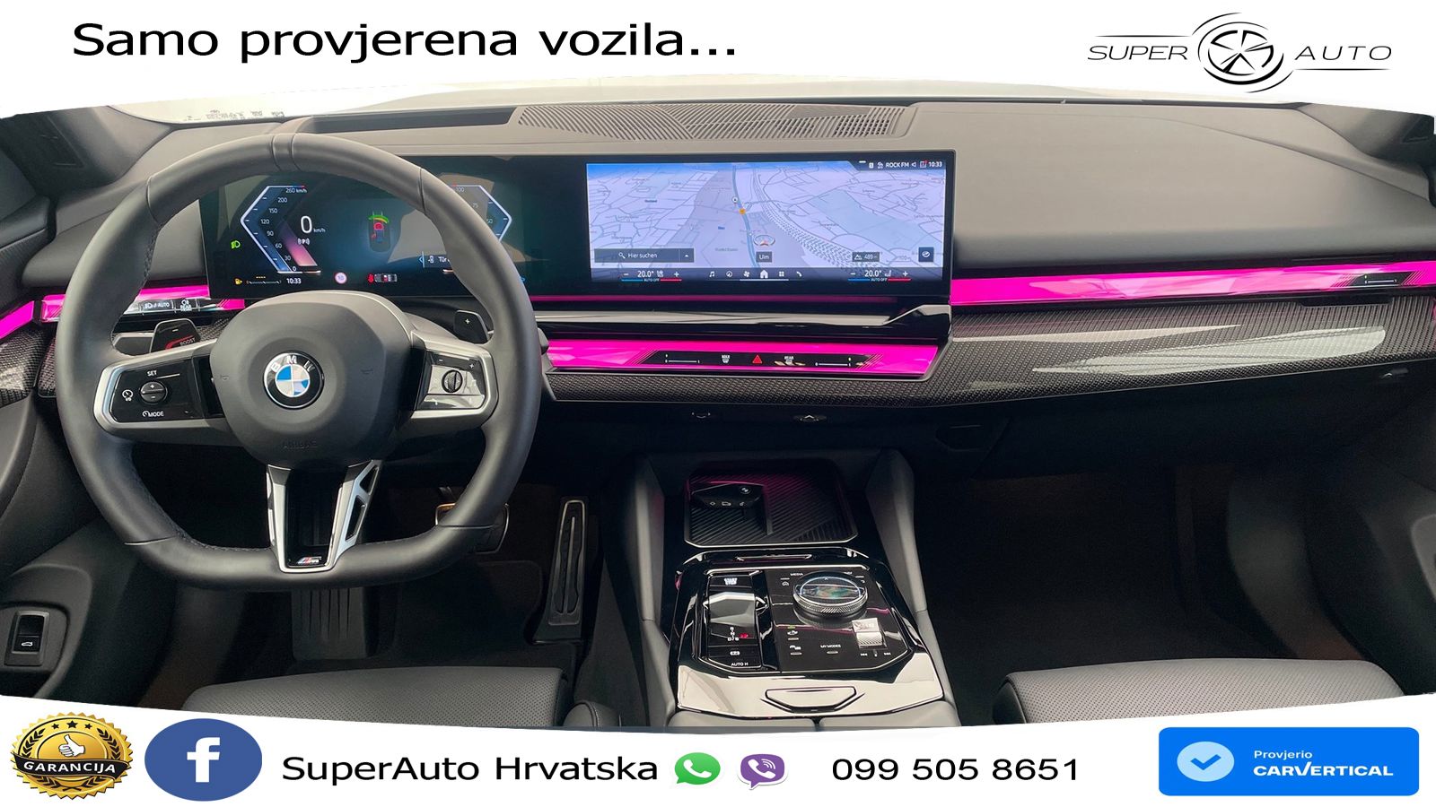 BMW 520i (208 KS) Steptronic M Sport ACC+GR SJED+360+PANO