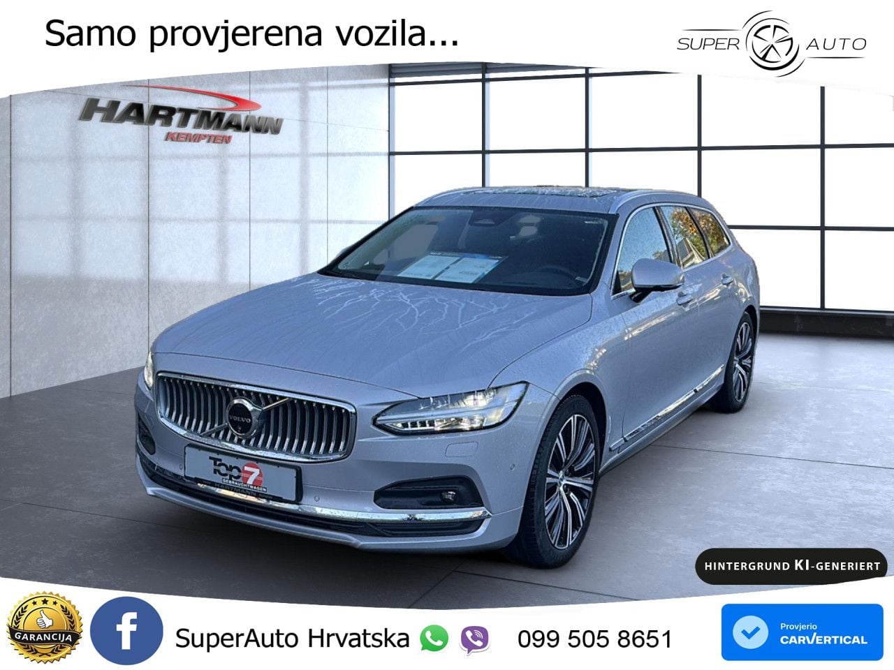 Volvo V90 2.0 B4 Automatic LED+GR SJED+ACC