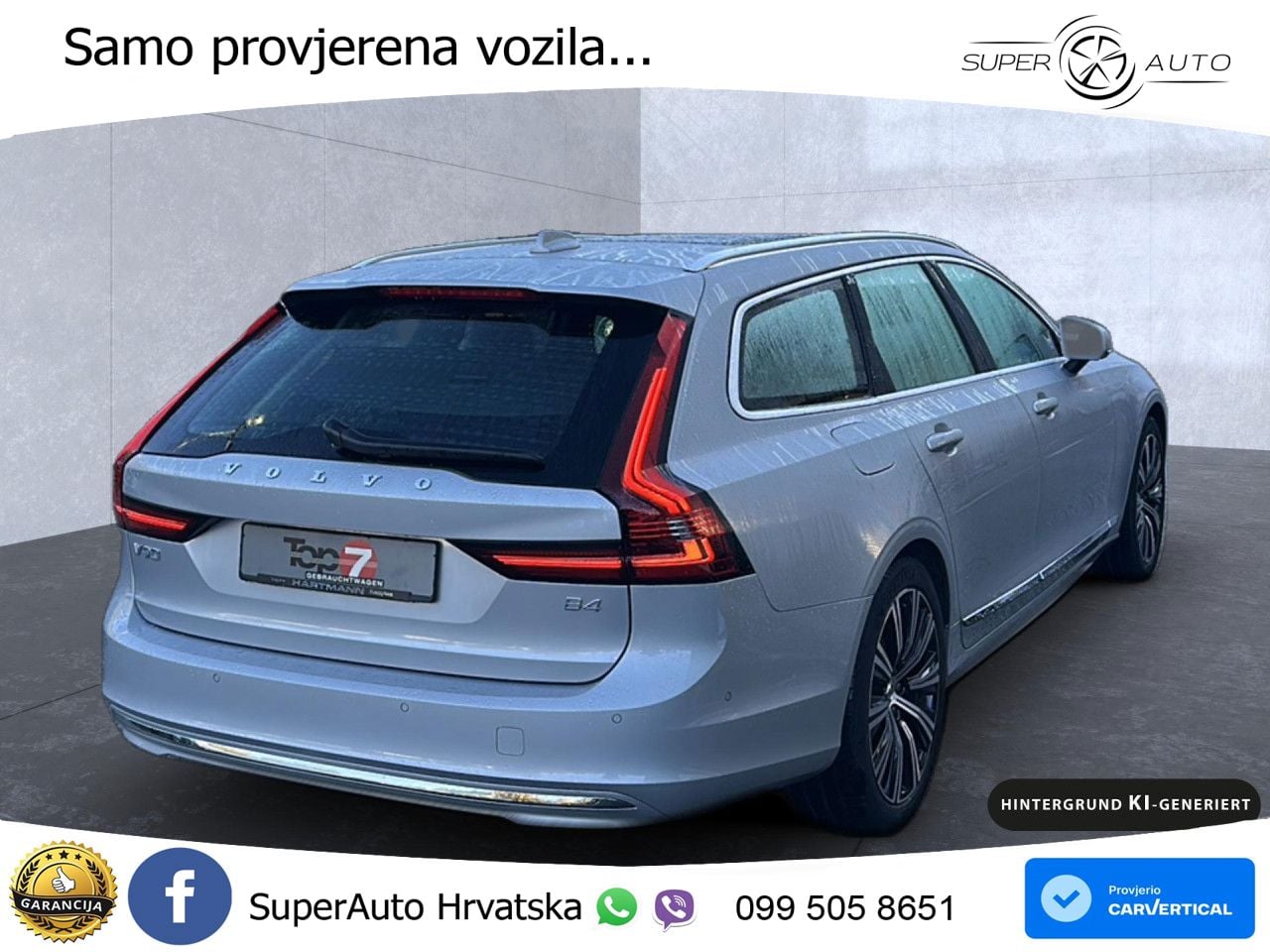 Volvo V90 2.0 B4 Automatic LED+GR SJED+ACC