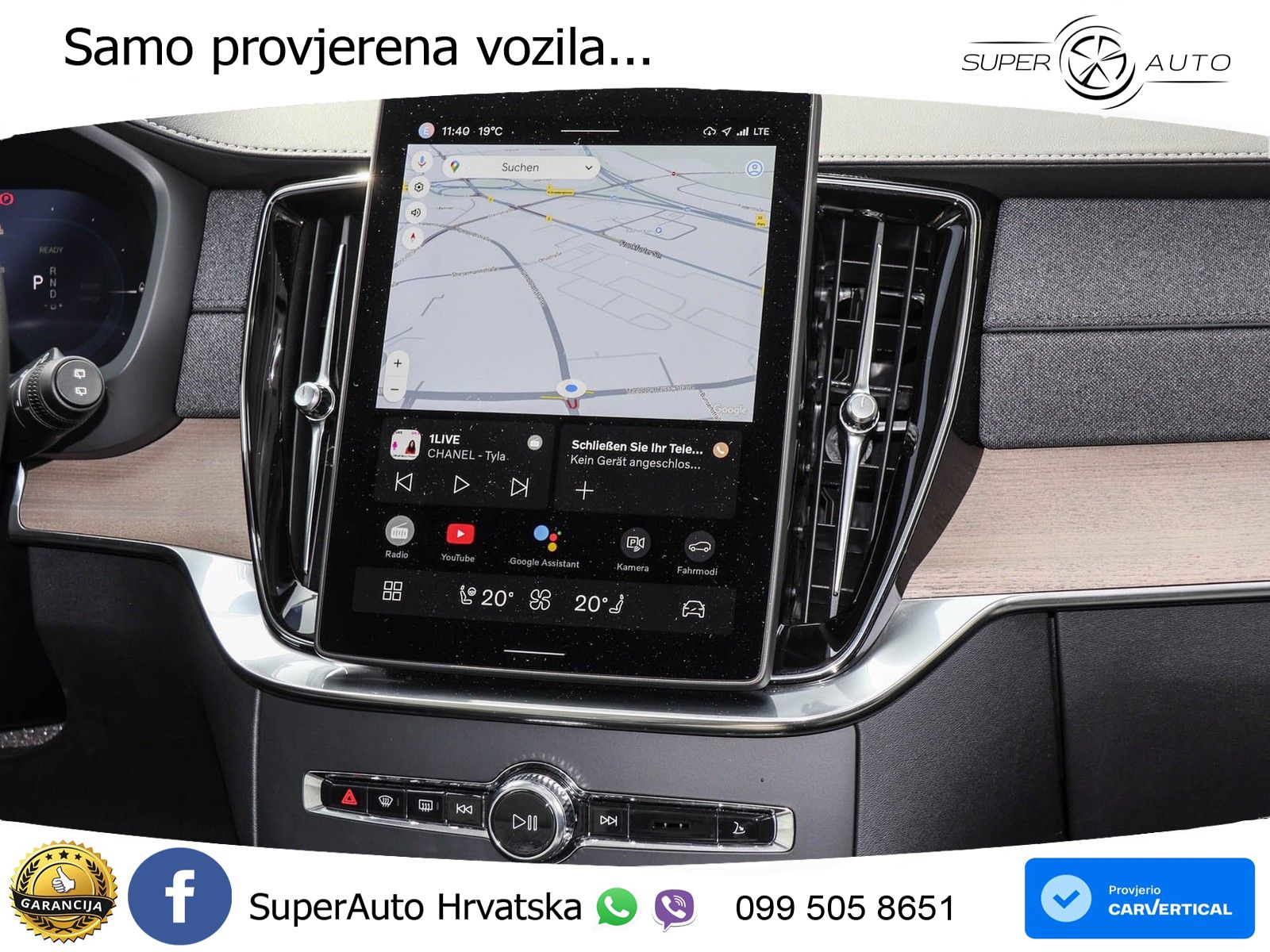 Volvo XC90 2.0 T8 AWD Automatic ZRAČNI+ACC+4xGR SJED+KAM