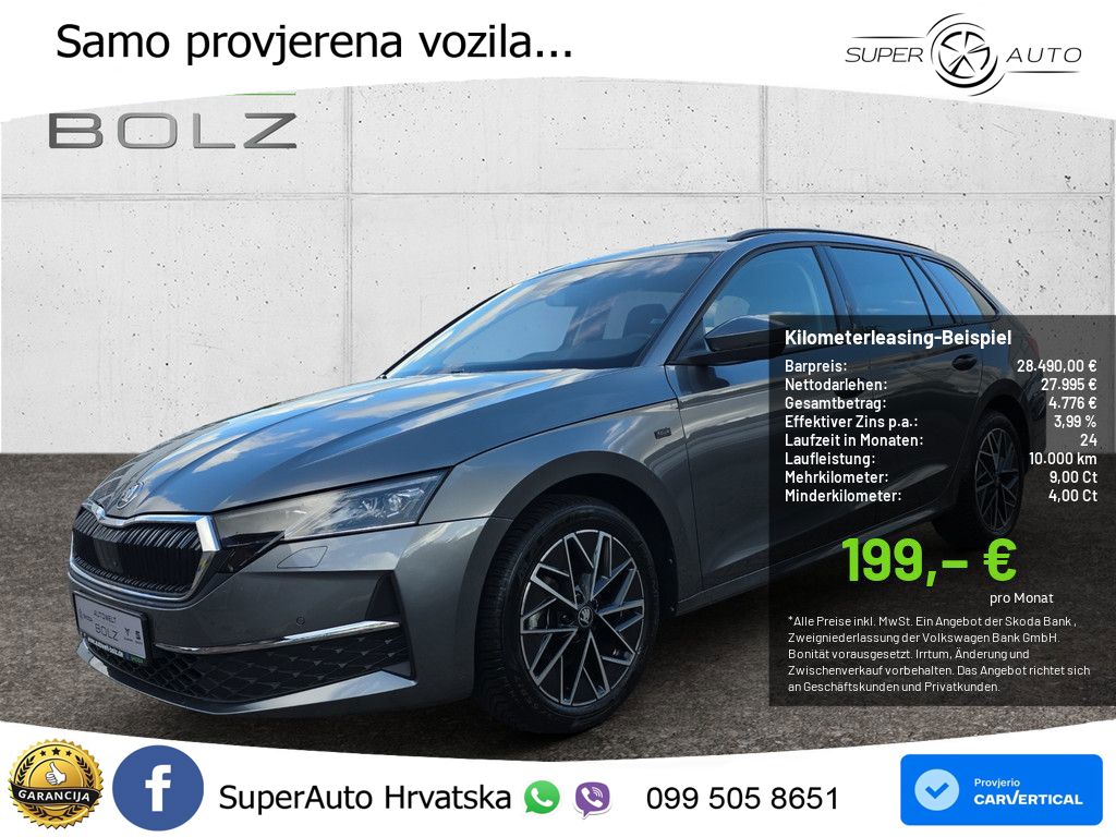 Škoda Octavia Combi 2.0 TDI (150 KS) DSG LED+GR SJED+ACC