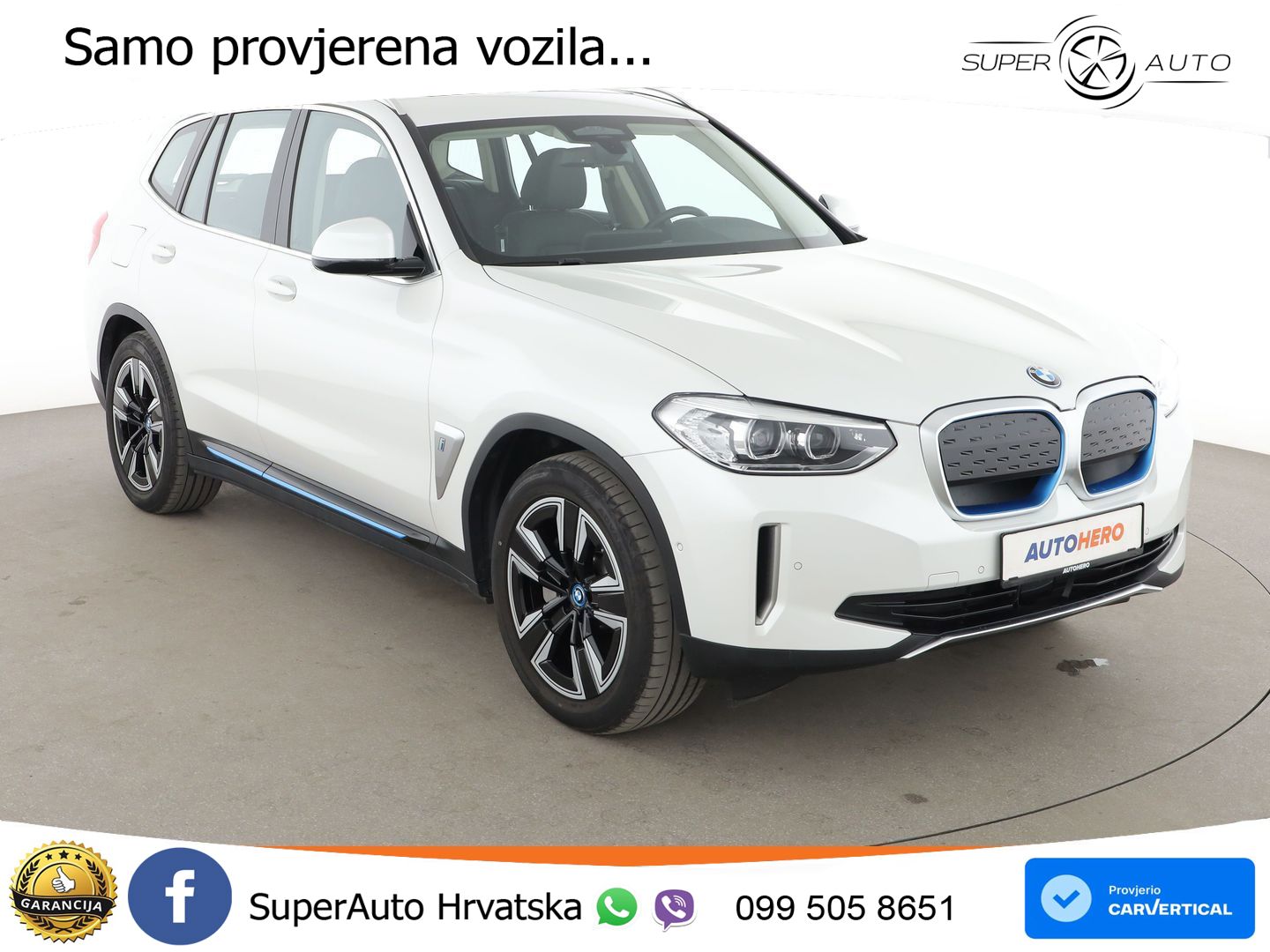 BMW iX3 80 kWh (286 KS) LED+GR SJED+ACC