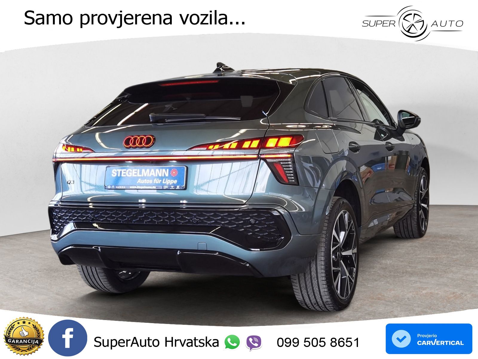 Audi Q3 Sportback 1.5 TFSIe (272 KS) S tronic LED+GR SJED+ACC