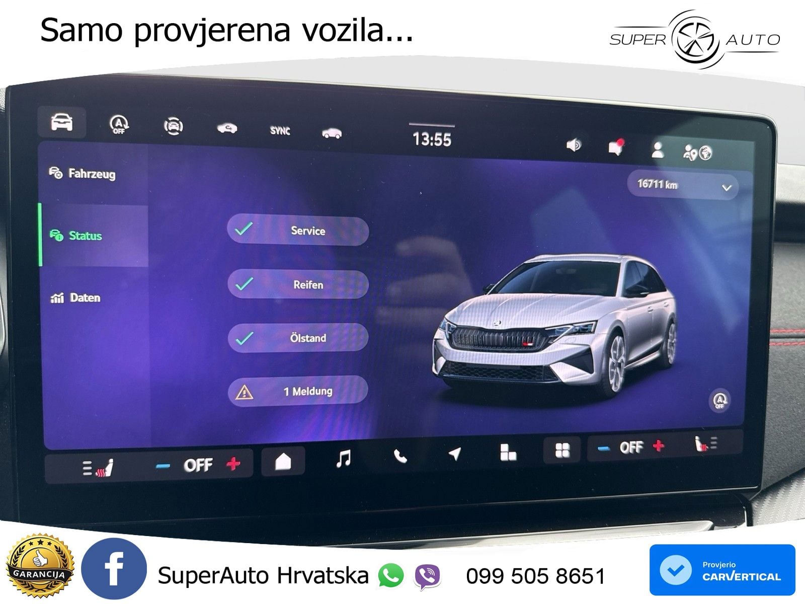 Škoda Octavia Combi RS 2.0 TSI (265 KS) DSG LED+GR SJED+ACC
