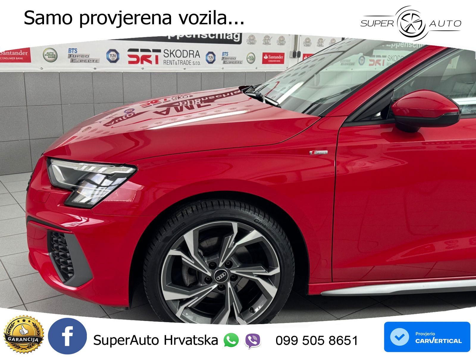 Audi A3 Limuzina 35 TFSI (150 KS) S line LED+GR SJED+ACC