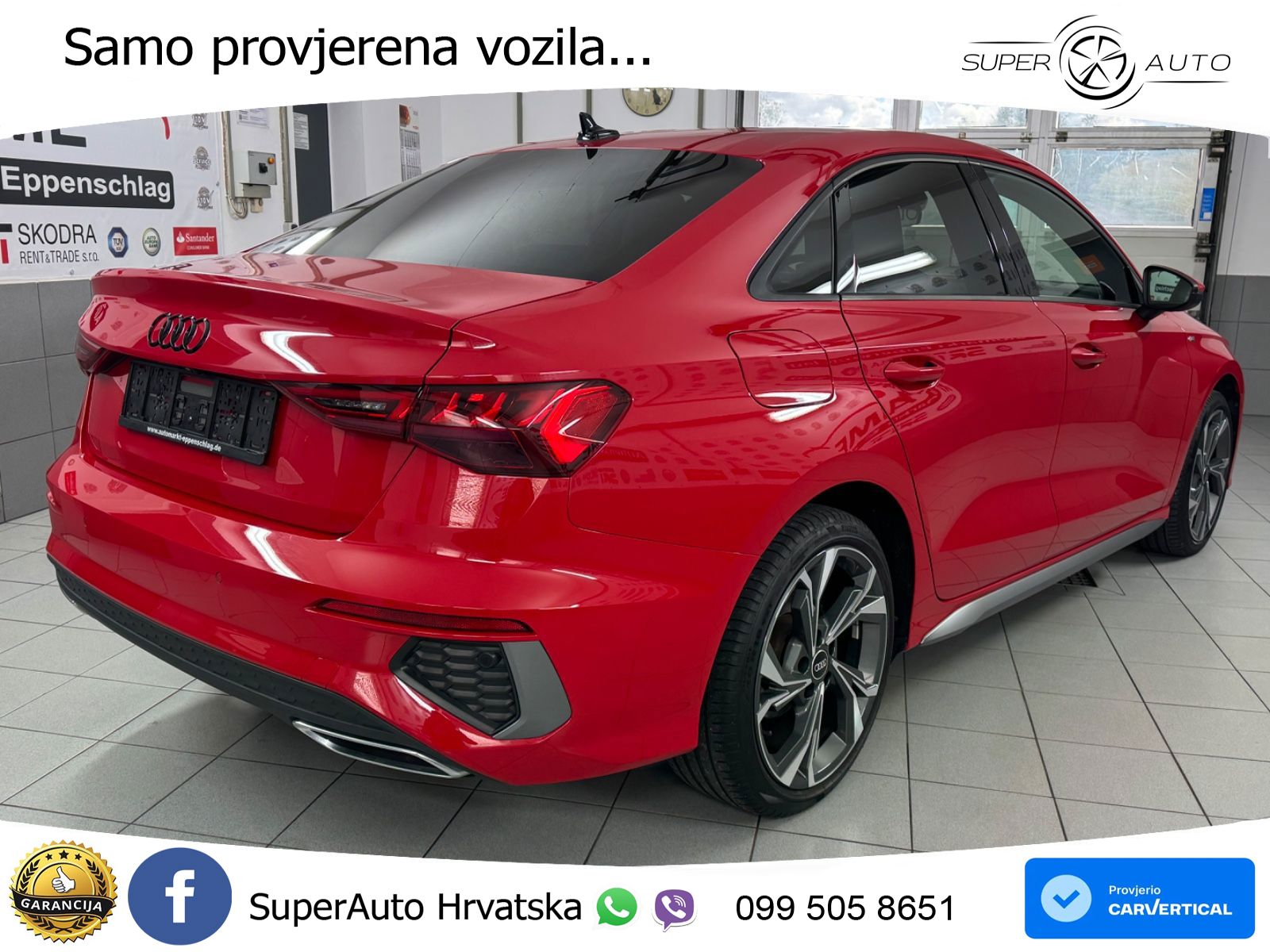 Audi A3 Limuzina 35 TFSI (150 KS) S line LED+GR SJED+ACC