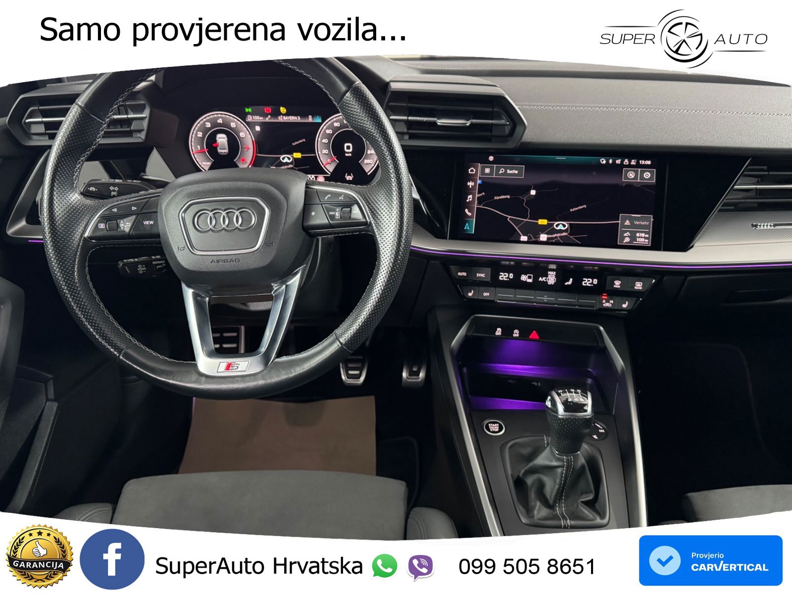 Audi A3 Limuzina 35 TFSI (150 KS) S line LED+GR SJED+ACC