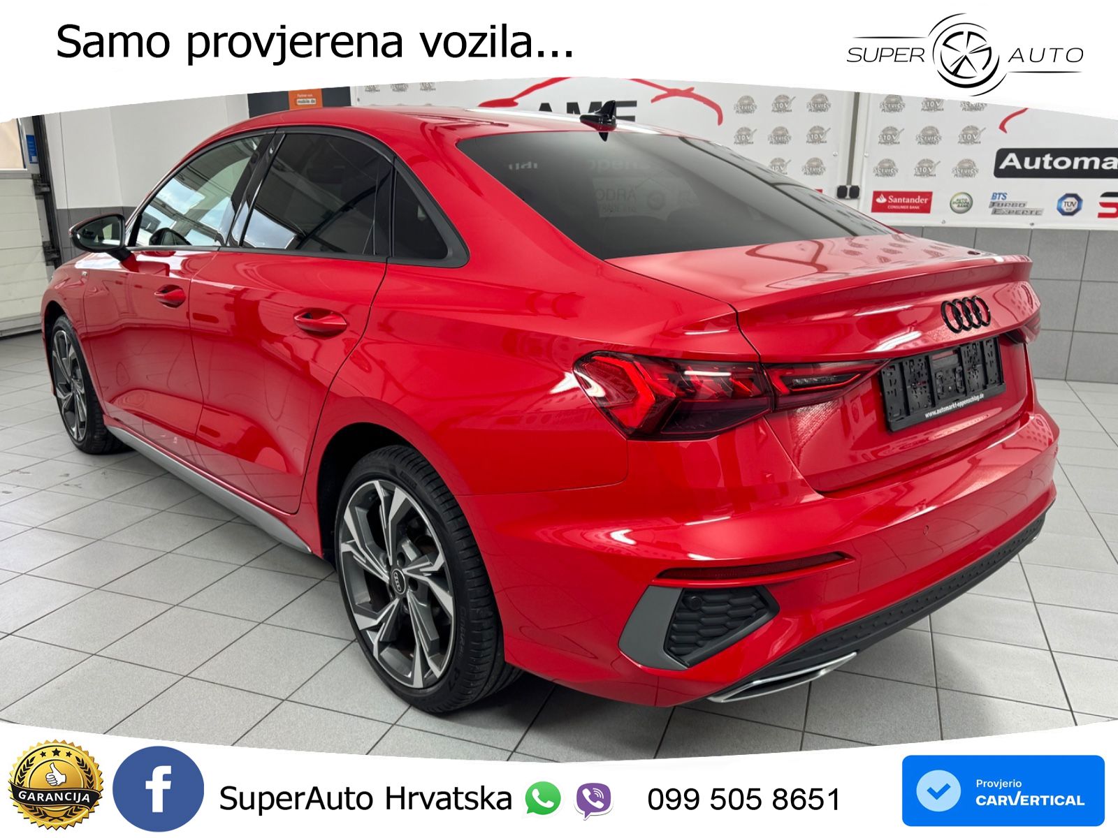 Audi A3 Limuzina 35 TFSI (150 KS) S line LED+GR SJED+ACC