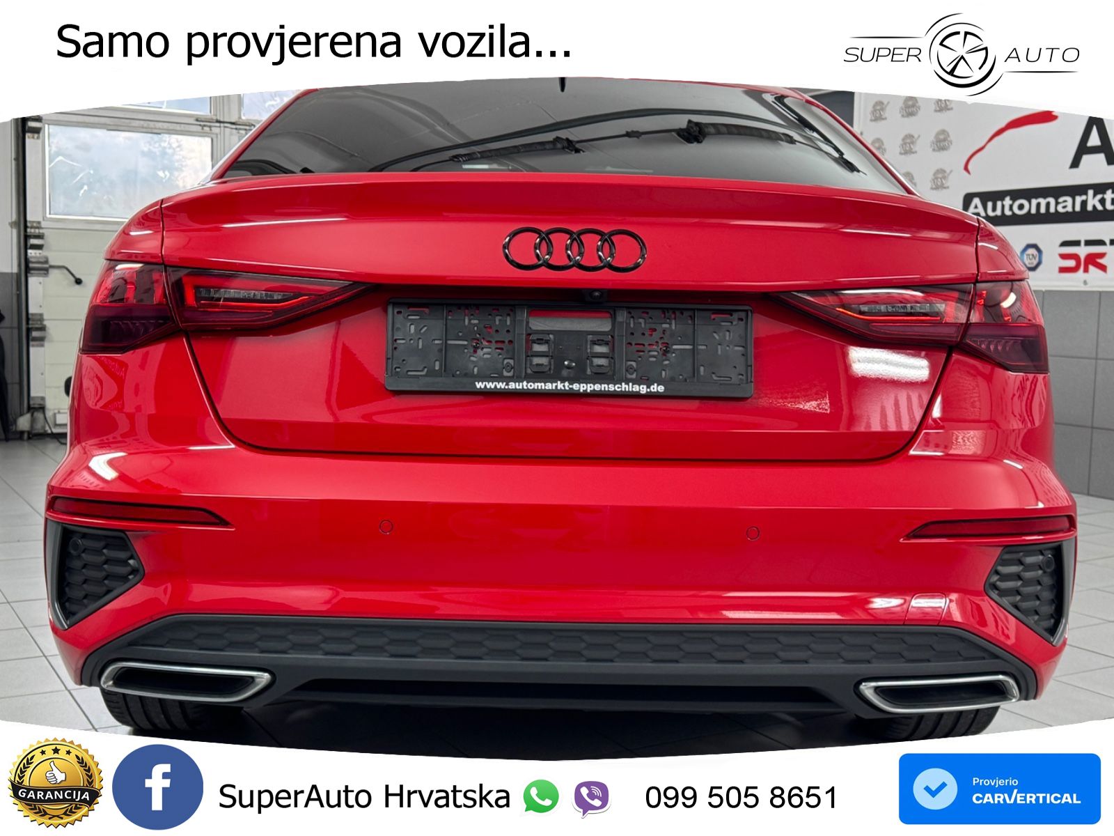 Audi A3 Limuzina 35 TFSI (150 KS) S line LED+GR SJED+ACC