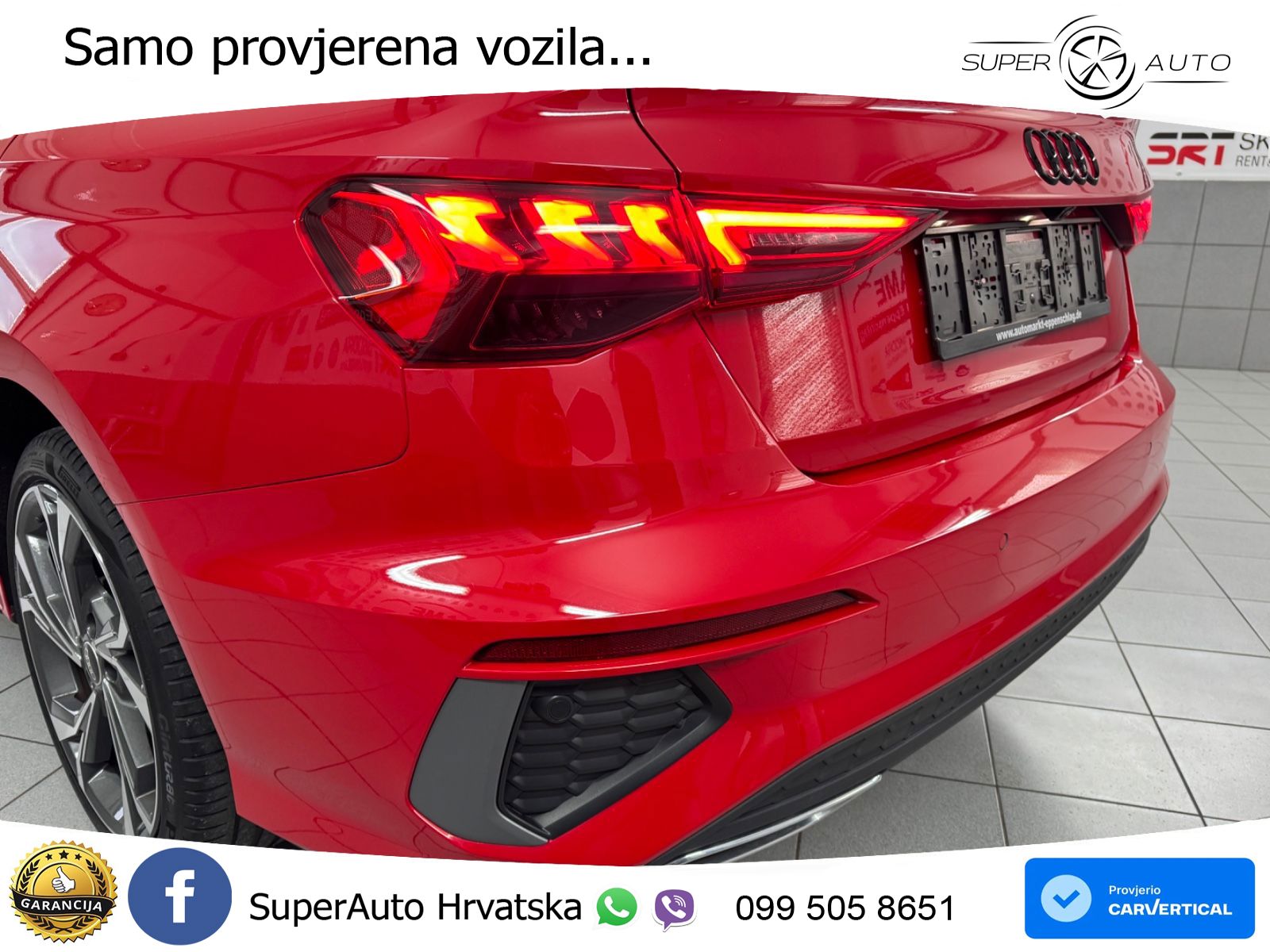 Audi A3 Limuzina 35 TFSI (150 KS) S line LED+GR SJED+ACC