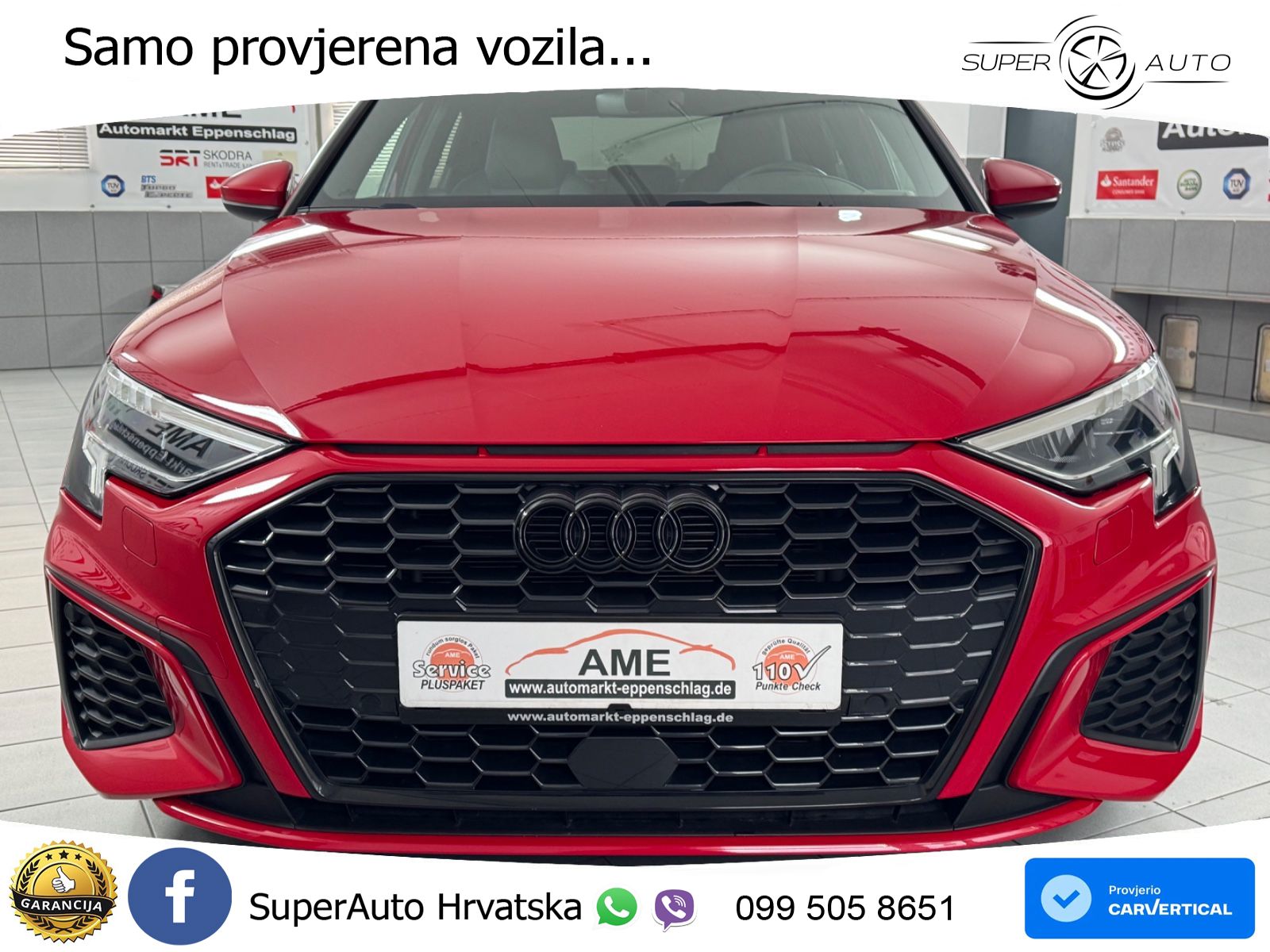 Audi A3 Limuzina 35 TFSI (150 KS) S line LED+GR SJED+ACC