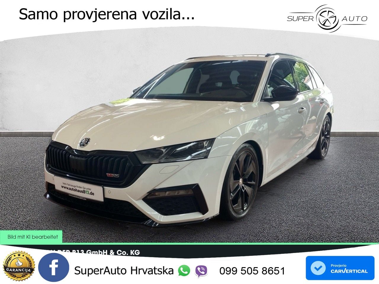 Škoda Octavia Combi RS 2.0 TDI (200 KS) DSG LED+GR SJED+ACC