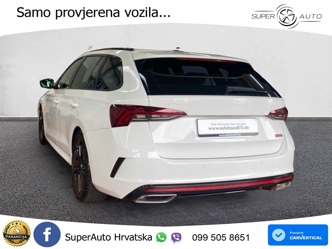 Škoda Octavia Combi RS 2.0 TDI (200 KS) DSG LED+GR SJED+ACC