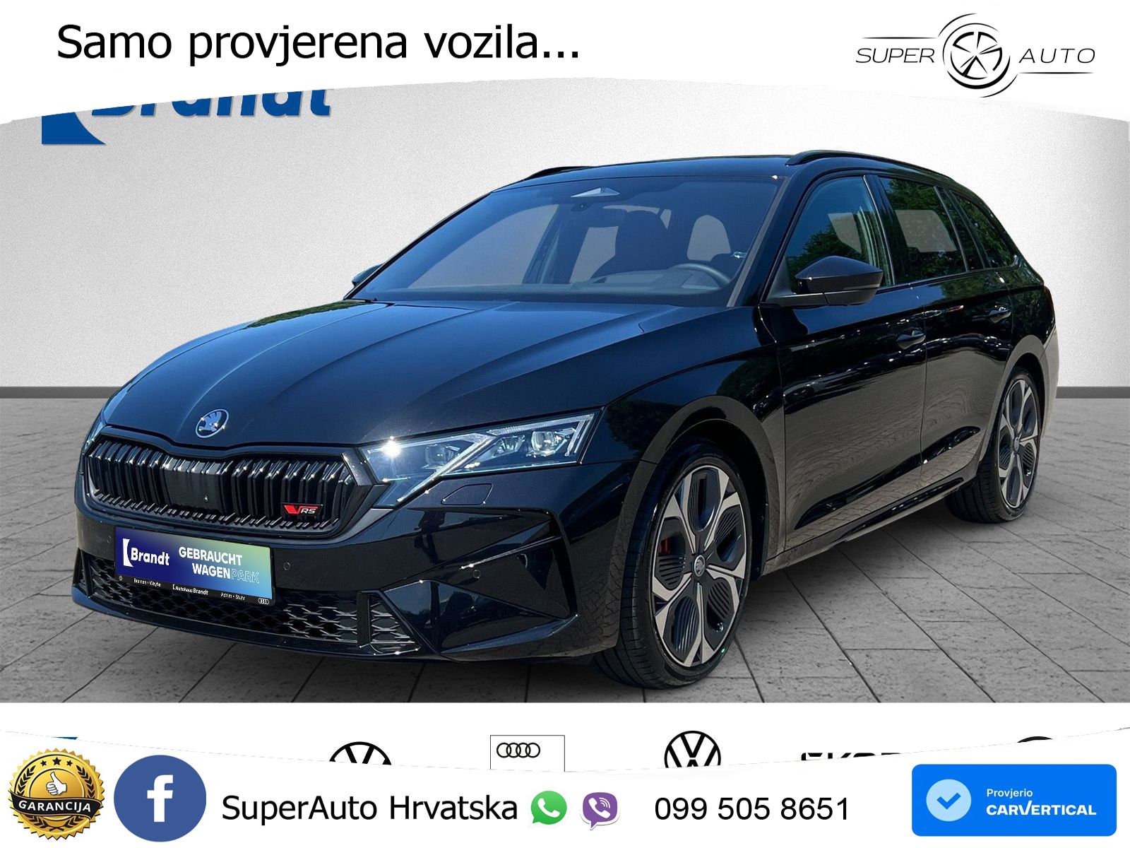 Škoda Octavia Combi RS 2.0 TSI (265 KS) DSG LED+GR SJED+ACC