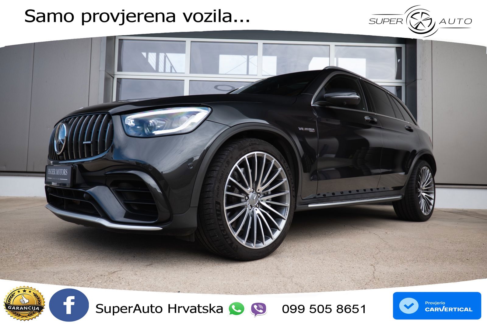 Mercedes AMG GLC 63 V8 (476 KS) 4MATIC+ MCT LED+GR SJED+ACC
