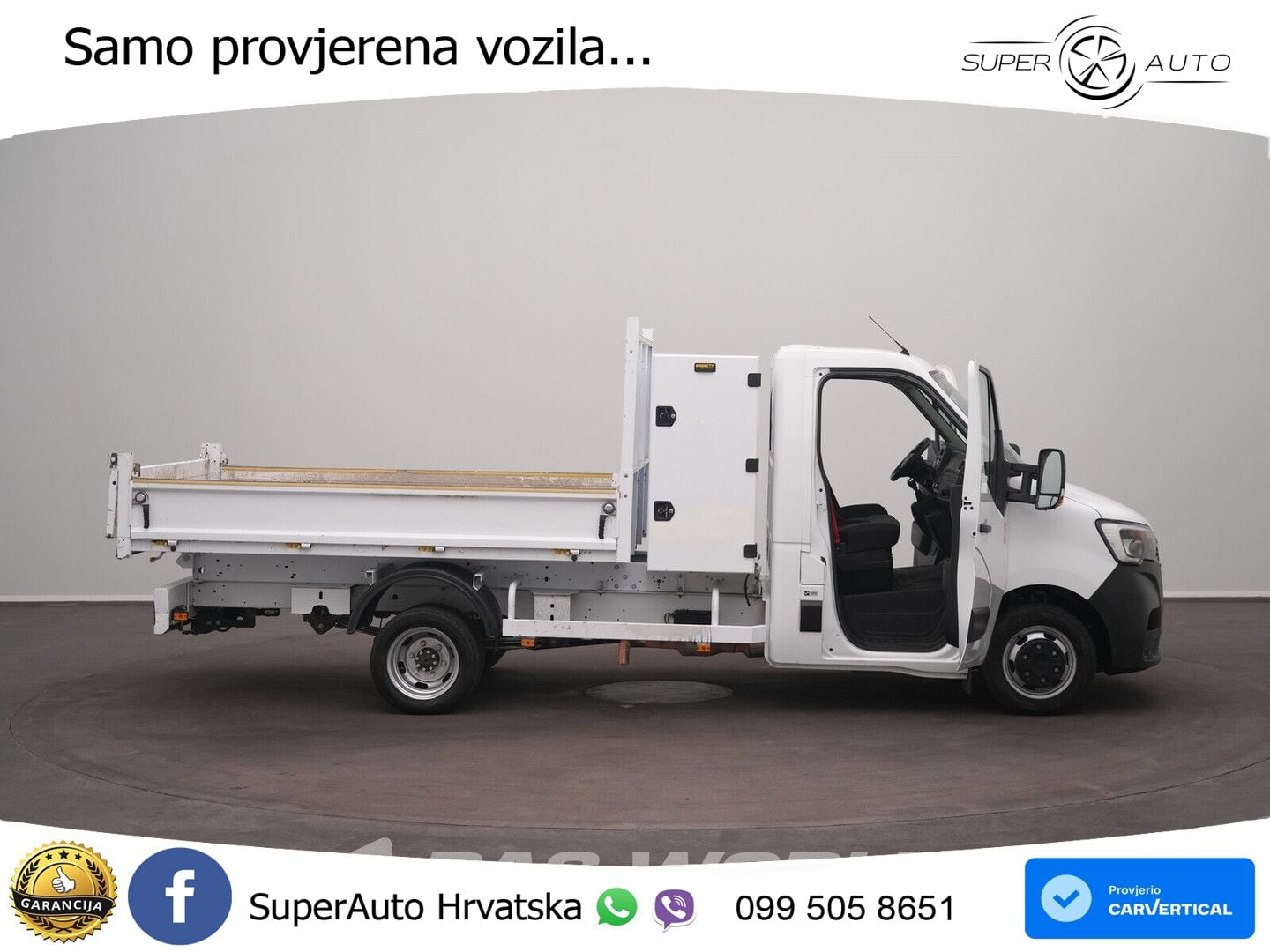Renault Master 145PK Kipper 3,5t Trekhaak Dubbellucht me 145 KS