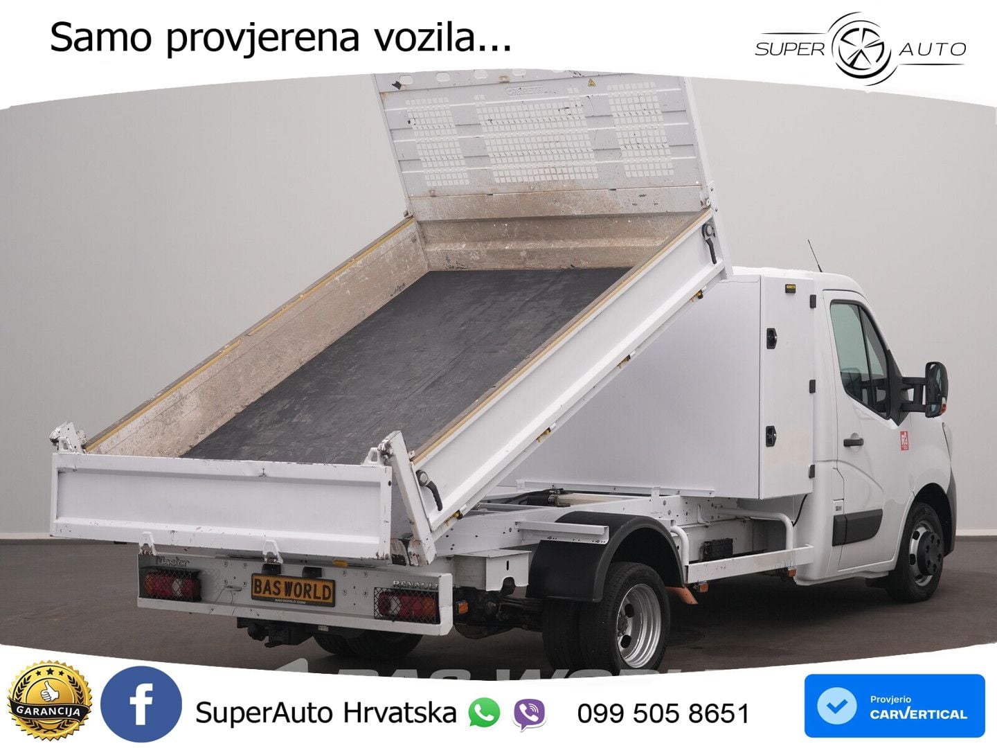 Renault Master 145PK Kipper 3,5t Trekhaak Dubbellucht me 145 KS
