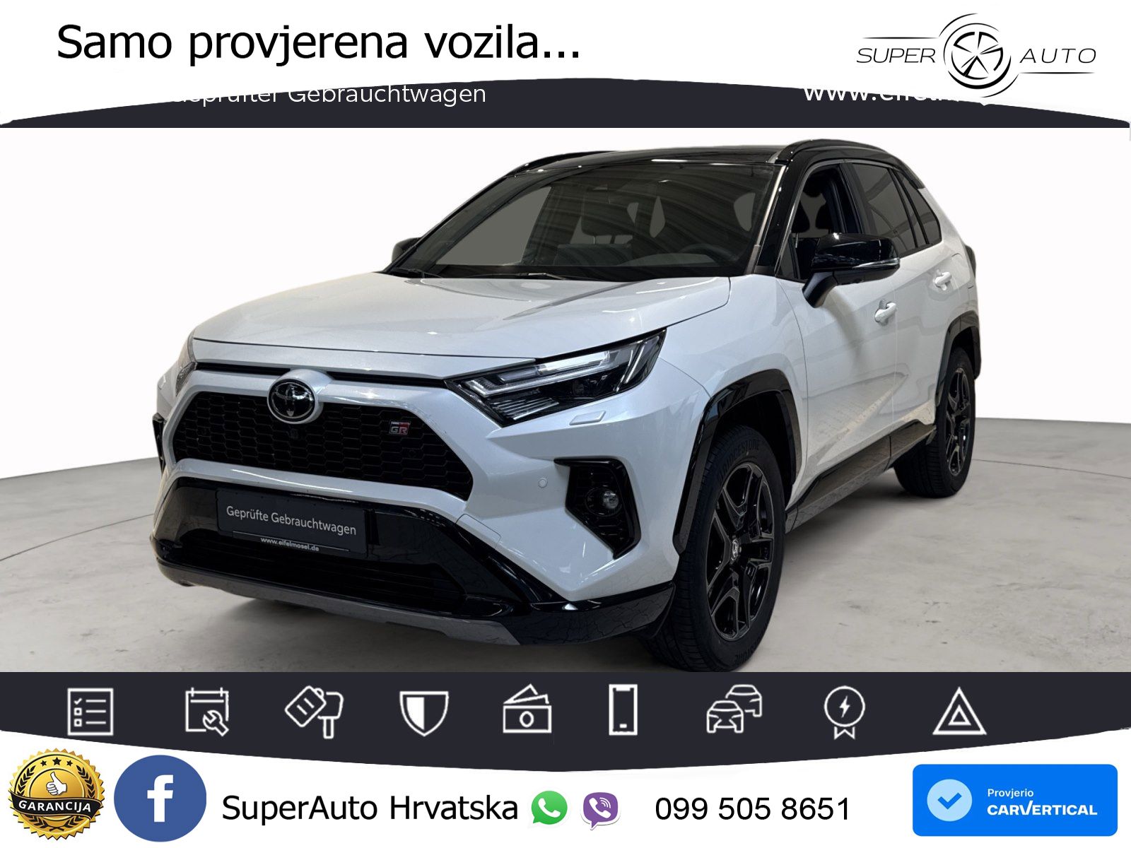 Toyota RAV4 2.5 (222 KS) Hybrid AWD-i eCVT GR Sport LED+GR SJED+ACC