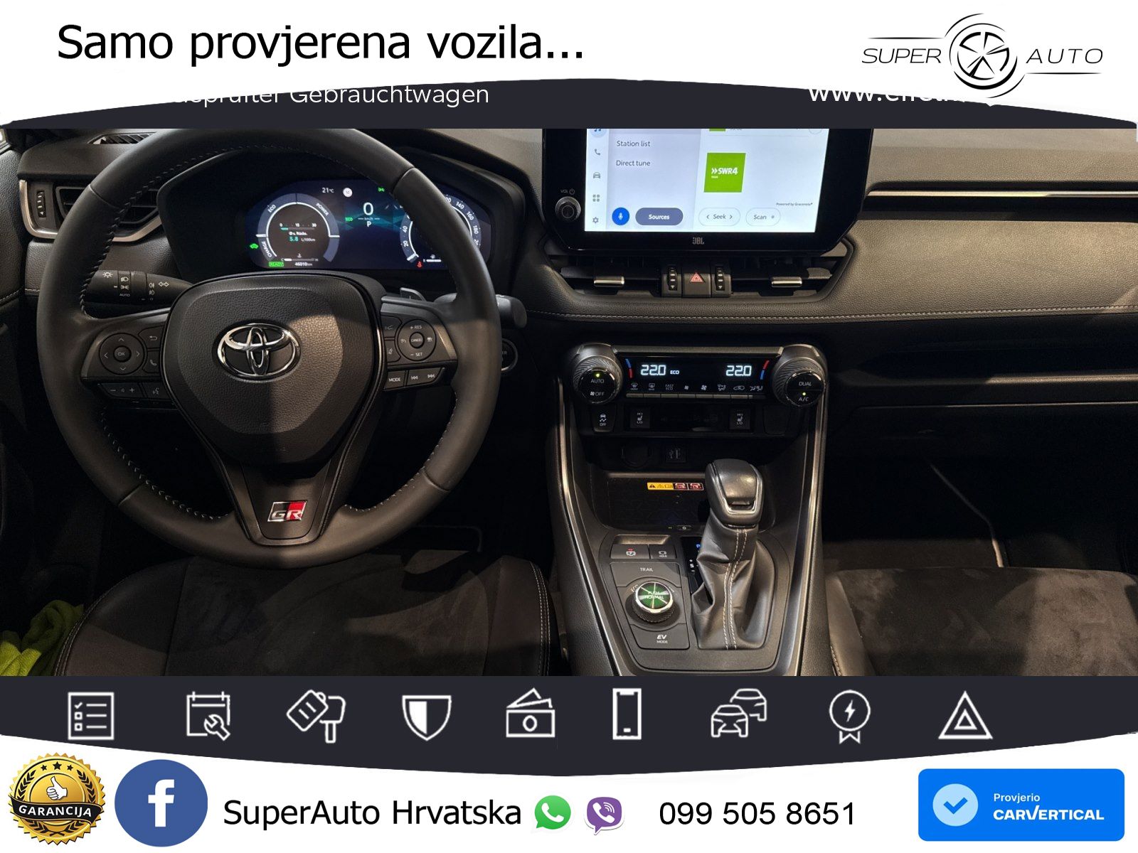 Toyota RAV4 2.5 (222 KS) Hybrid AWD-i eCVT GR Sport LED+GR SJED+ACC