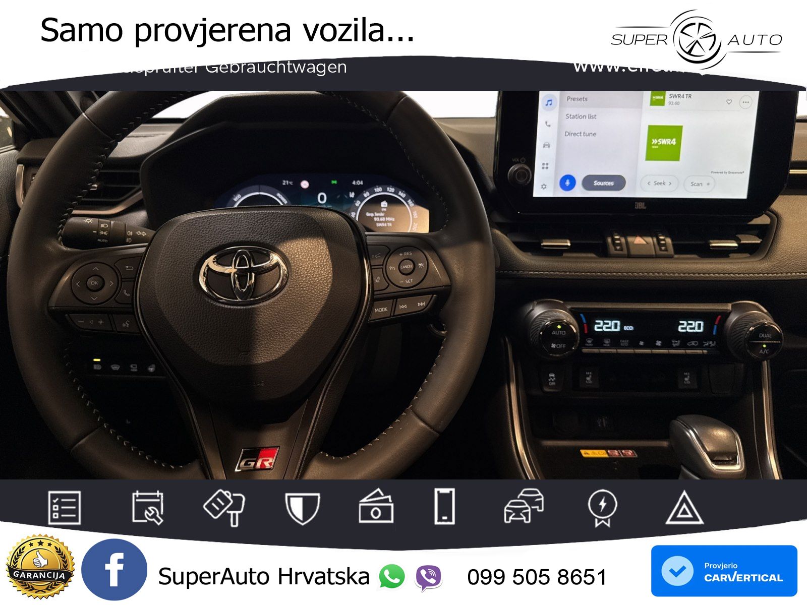 Toyota RAV4 2.5 (222 KS) Hybrid AWD-i eCVT GR Sport LED+GR SJED+ACC