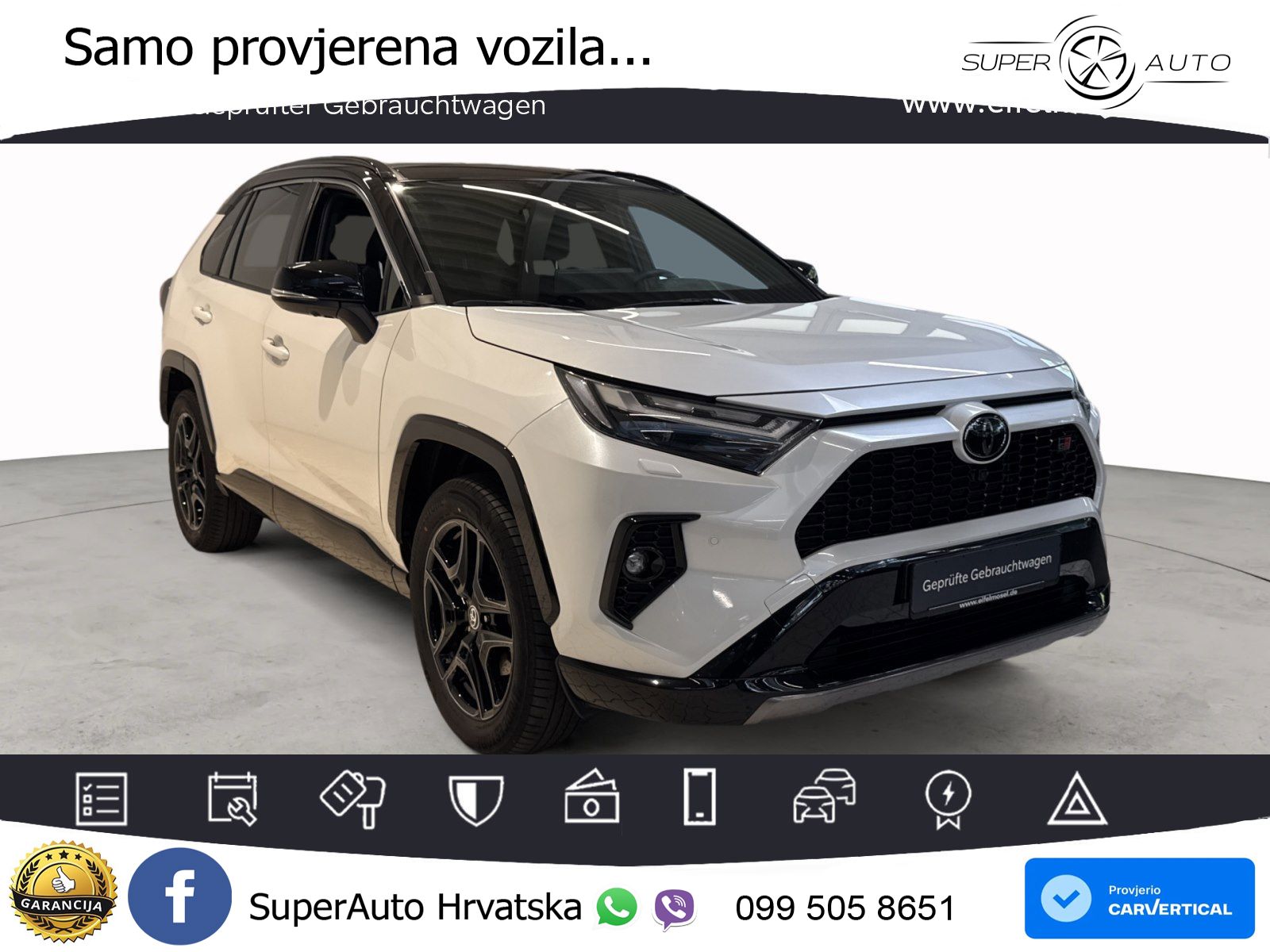 Toyota RAV4 2.5 (222 KS) Hybrid AWD-i eCVT GR Sport LED+GR SJED+ACC