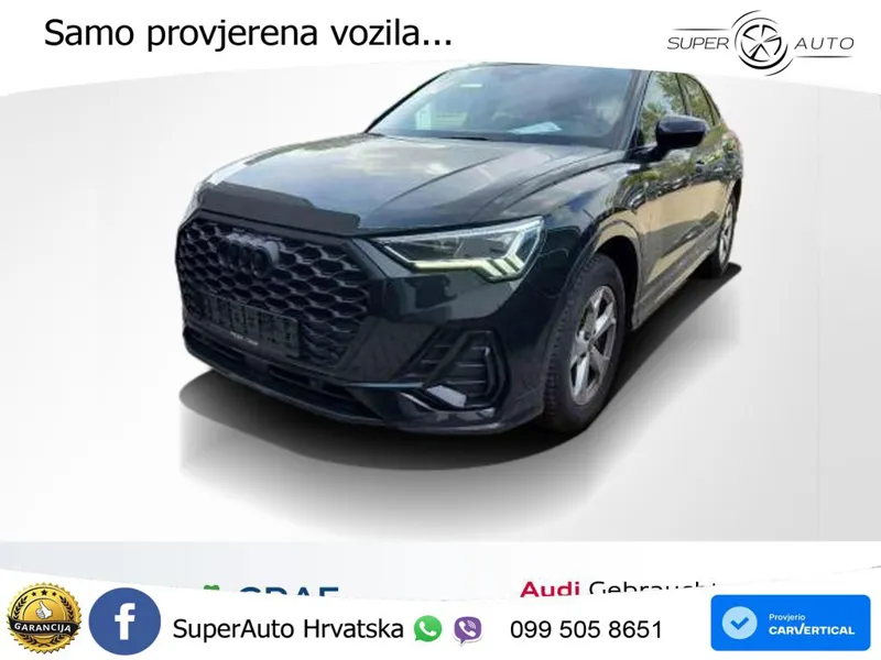 Audi Q3 Sportback 35 TFSI (150 KS) S tronic 2x S line LED+GR SJED+ACC
