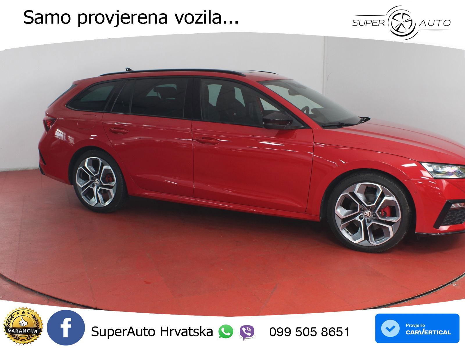 Škoda Octavia Combi RS 2.0 TDI (200 KS) 4x4 DSG LED+GR SJED+ACC