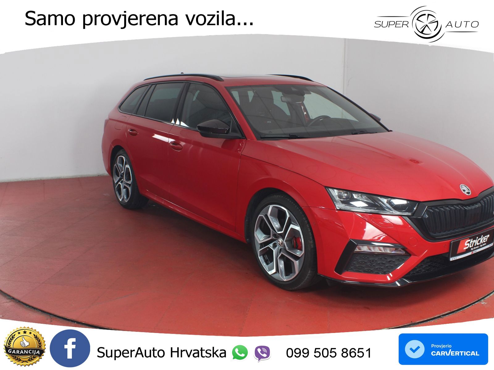 Škoda Octavia Combi RS 2.0 TDI (200 KS) 4x4 DSG LED+GR SJED+ACC