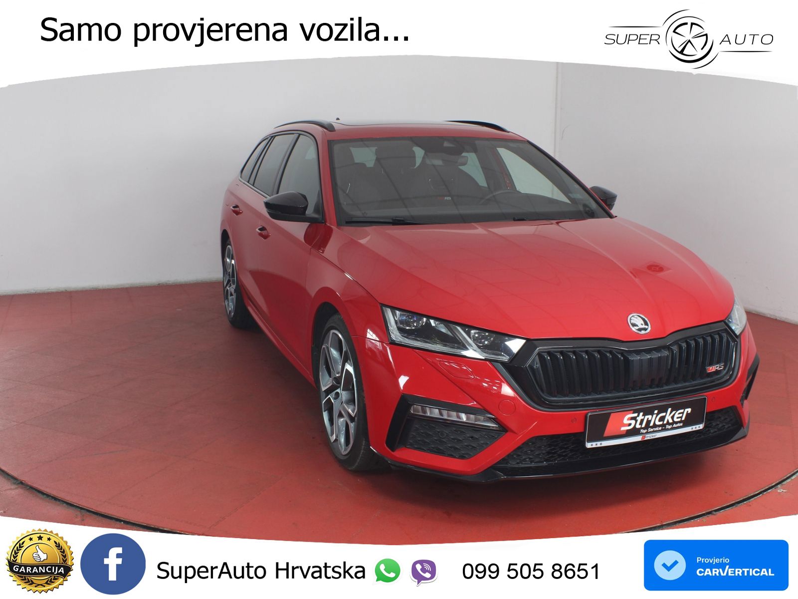 Škoda Octavia Combi RS 2.0 TDI (200 KS) 4x4 DSG LED+GR SJED+ACC