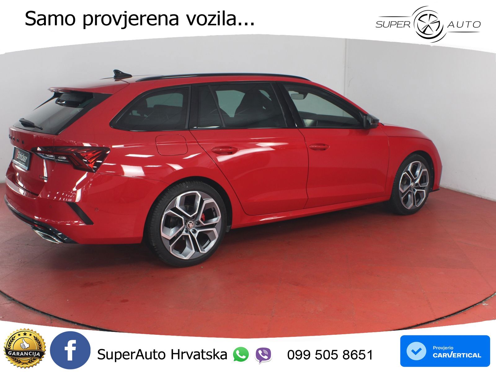 Škoda Octavia Combi RS 2.0 TDI (200 KS) 4x4 DSG LED+GR SJED+ACC