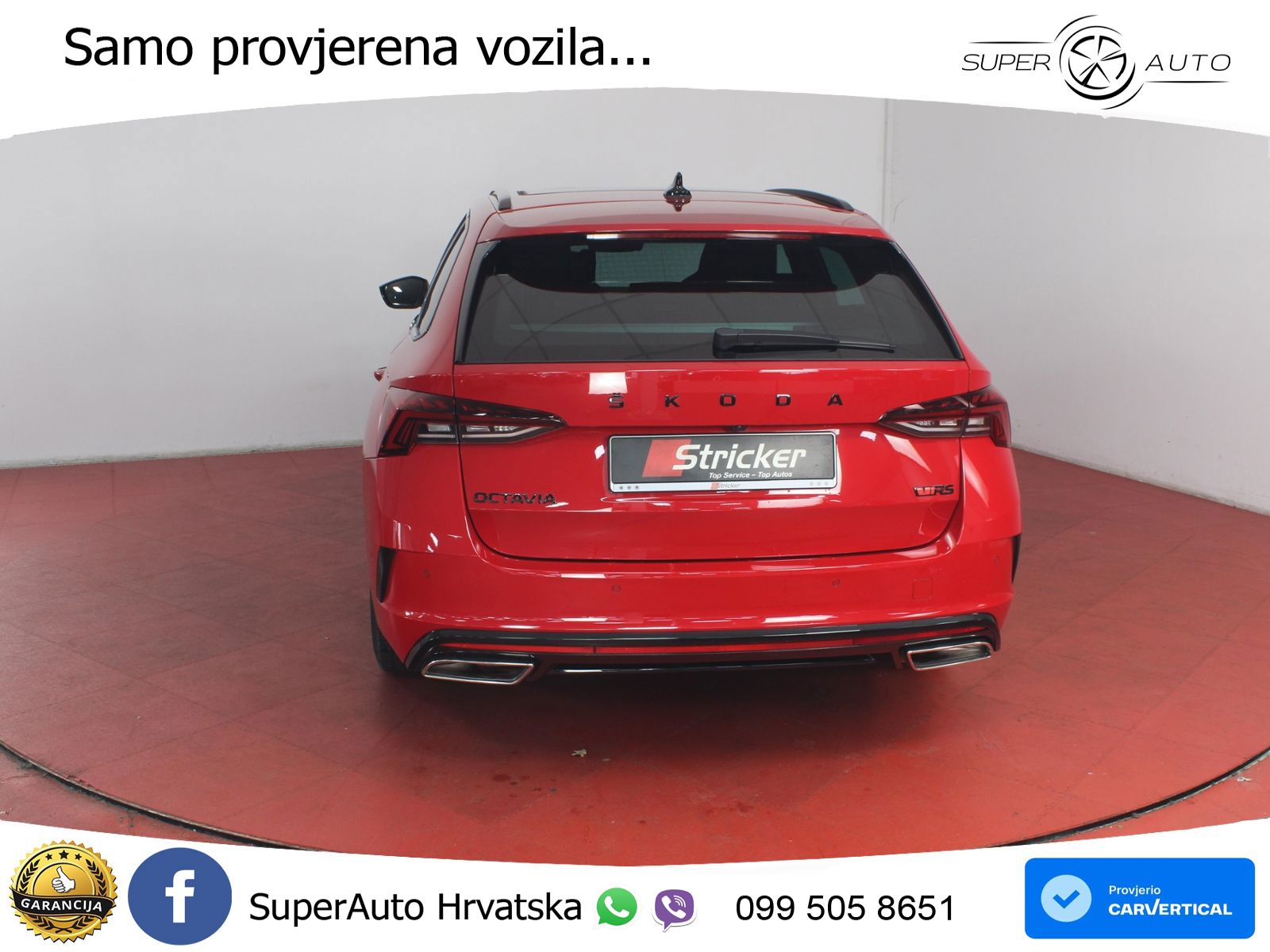 Škoda Octavia Combi RS 2.0 TDI (200 KS) 4x4 DSG LED+GR SJED+ACC
