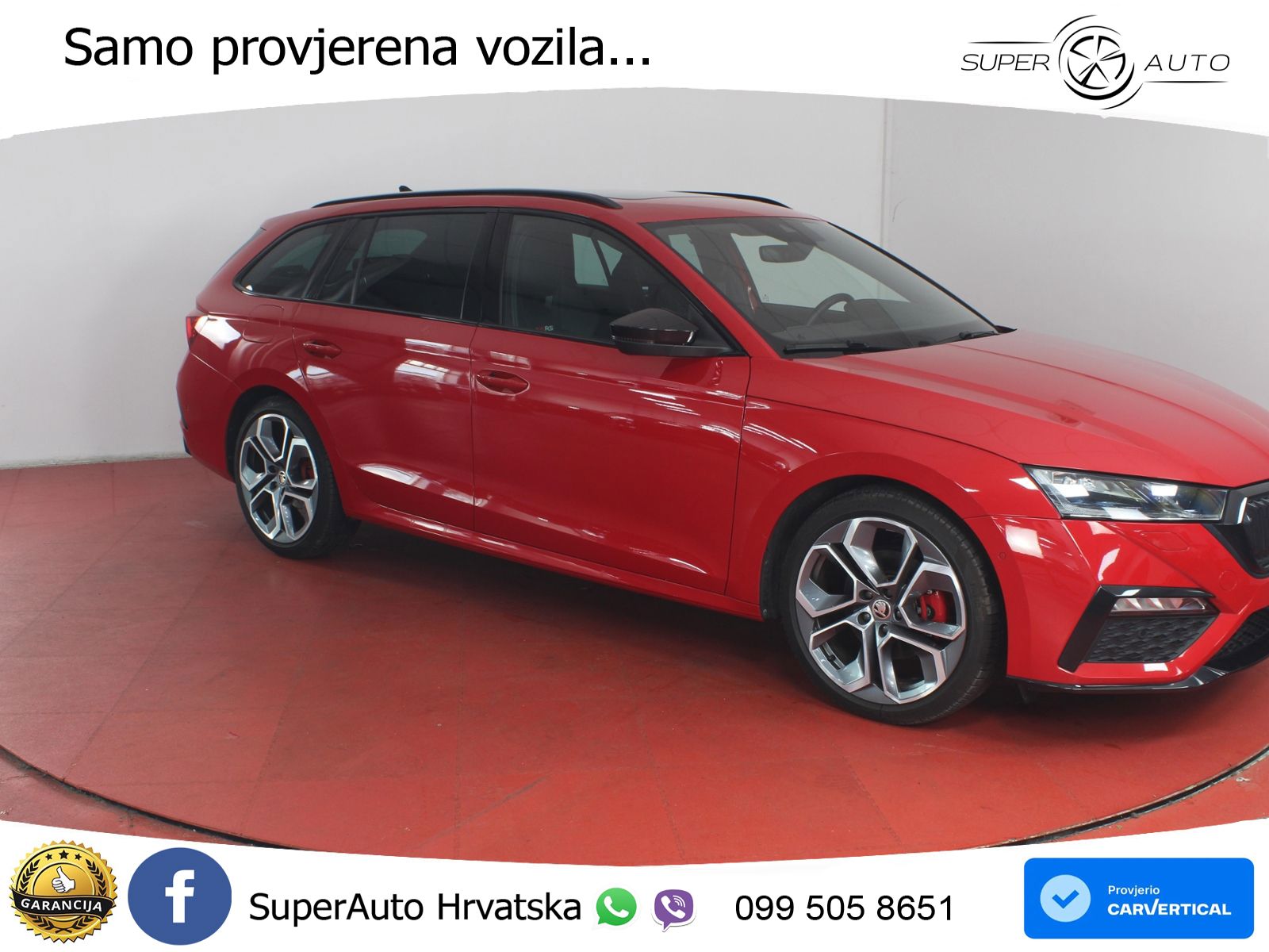 Škoda Octavia Combi RS 2.0 TDI (200 KS) 4x4 DSG LED+GR SJED+ACC