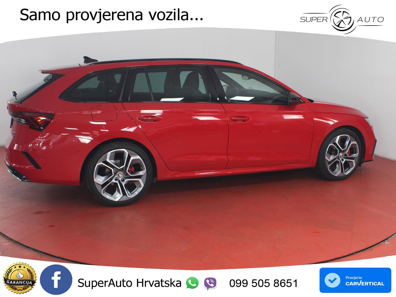 Škoda Octavia Combi RS 2.0 TDI (200 KS) 4x4 DSG LED+GR SJED+ACC