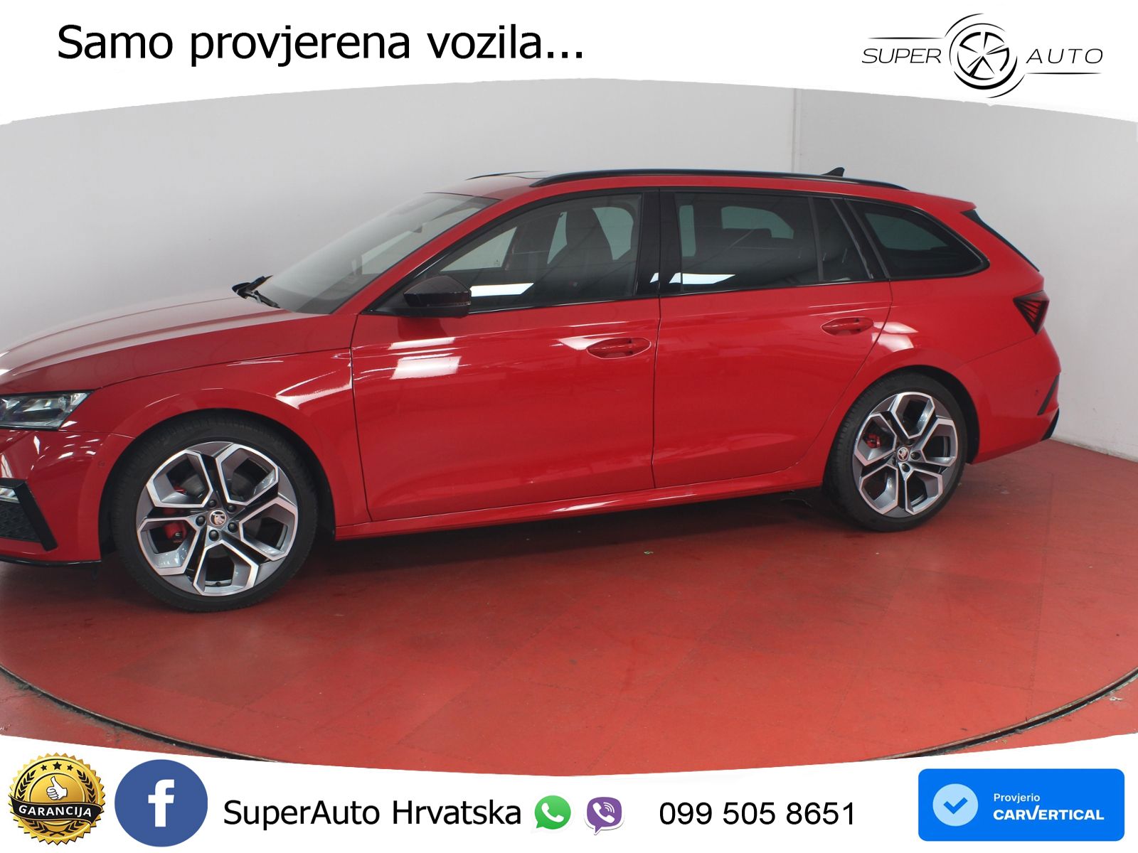 Škoda Octavia Combi RS 2.0 TDI (200 KS) 4x4 DSG LED+GR SJED+ACC