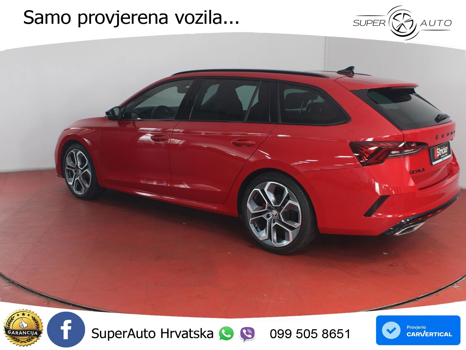 Škoda Octavia Combi RS 2.0 TDI (200 KS) 4x4 DSG LED+GR SJED+ACC