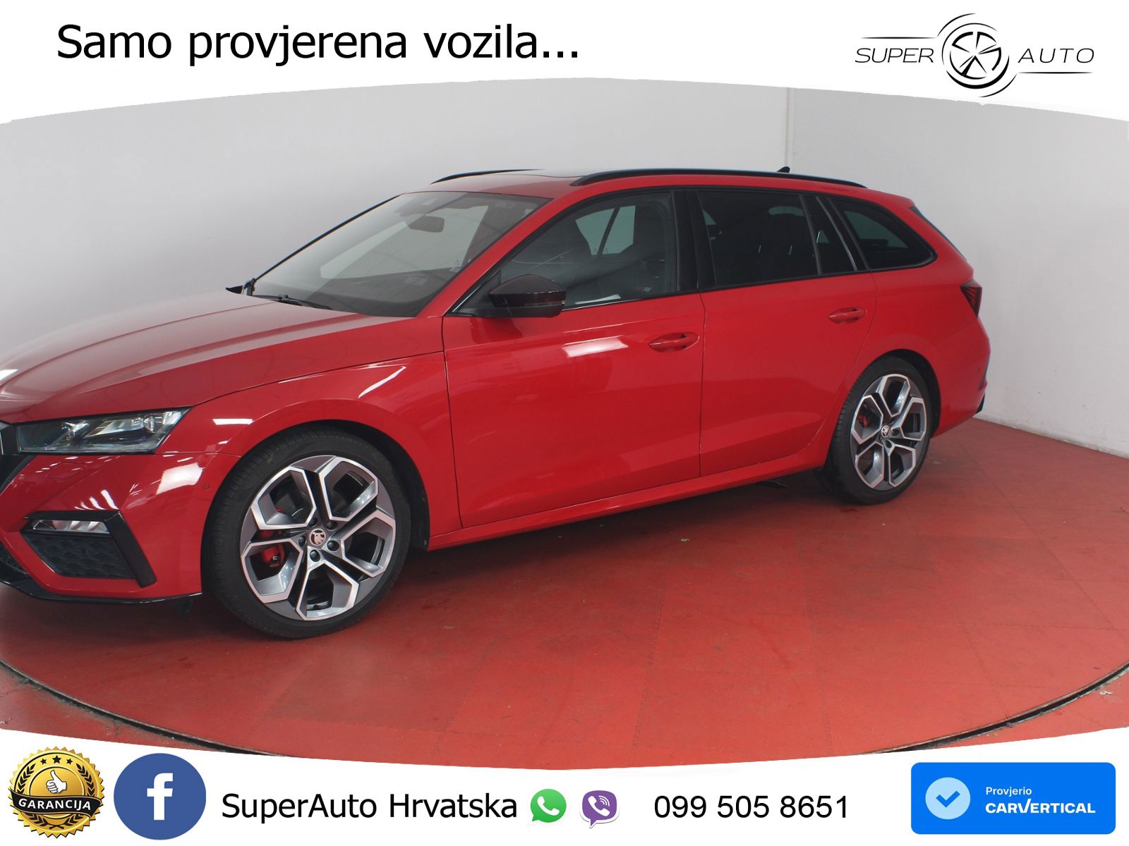 Škoda Octavia Combi RS 2.0 TDI (200 KS) 4x4 DSG LED+GR SJED+ACC