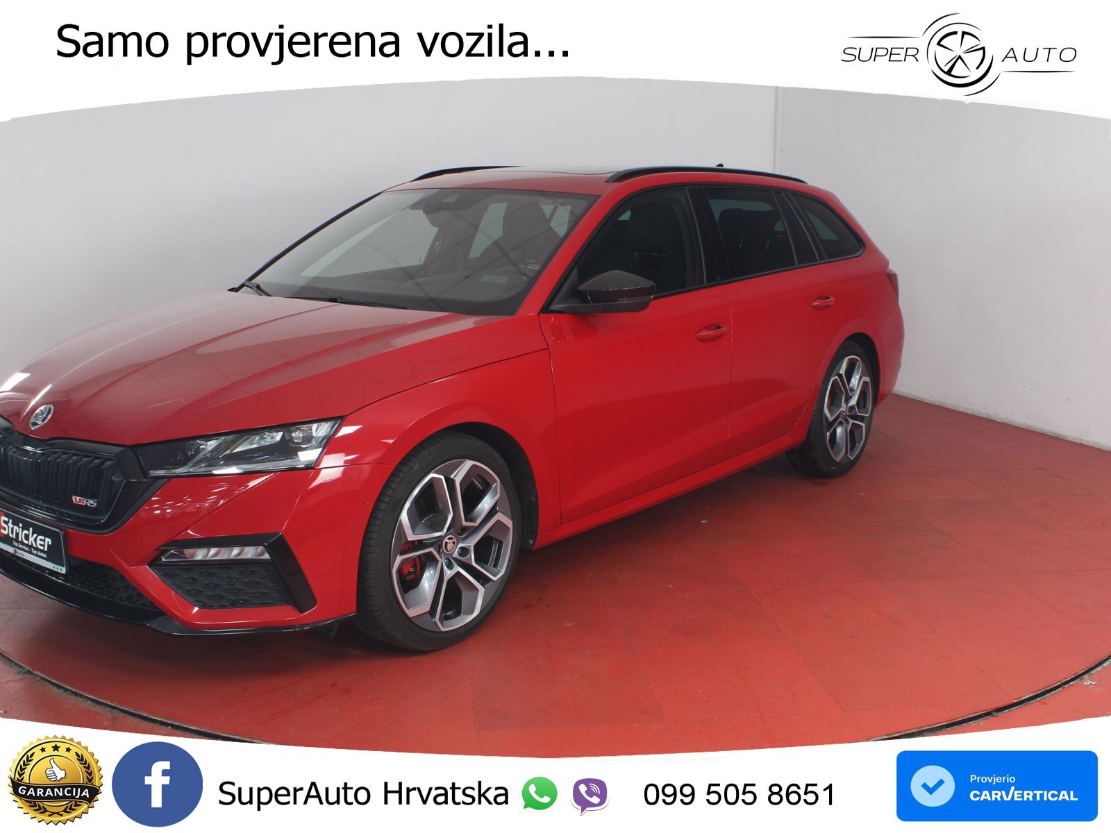 Škoda Octavia Combi RS 2.0 TDI (200 KS) 4x4 DSG LED+GR SJED+ACC