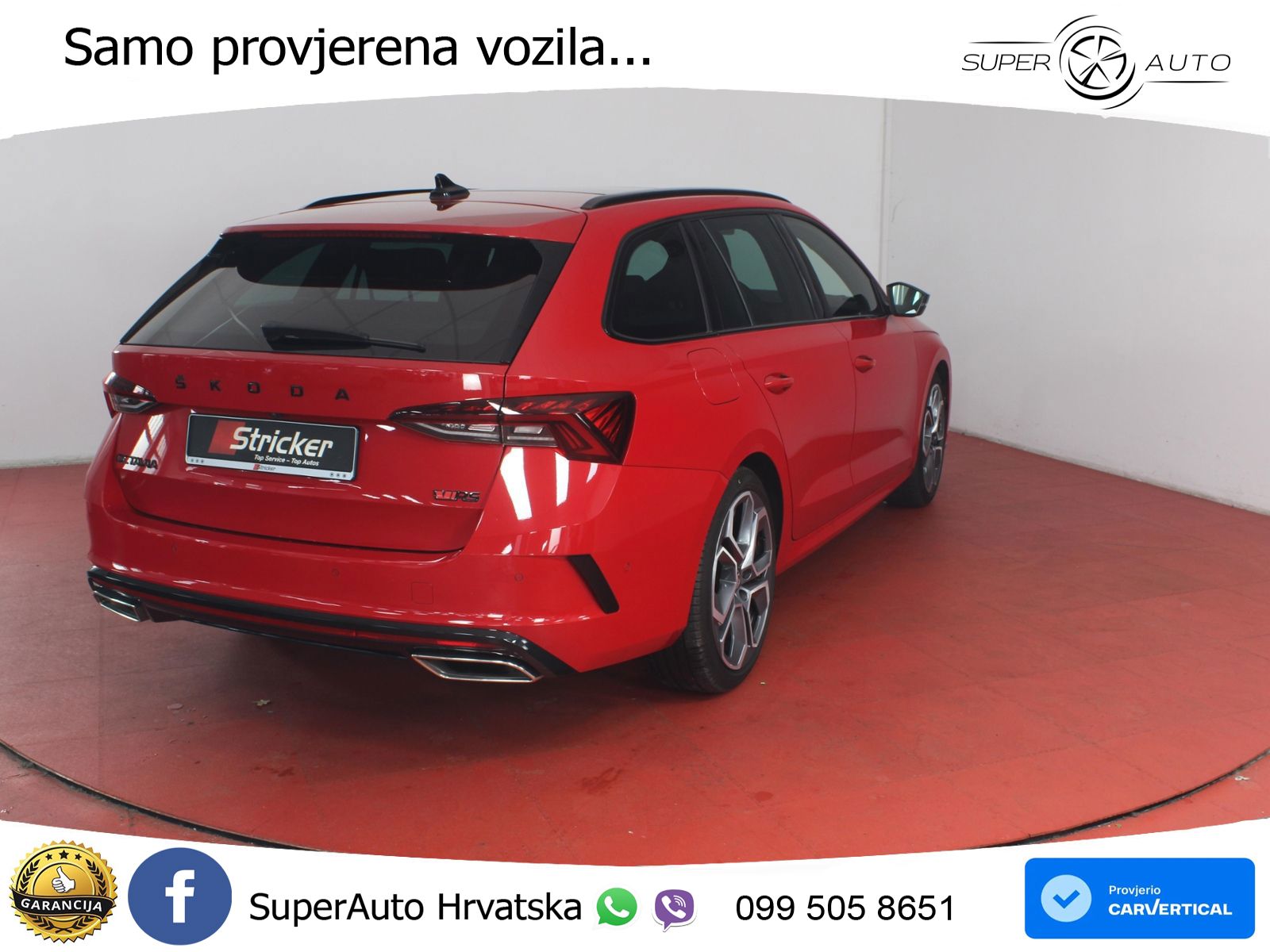 Škoda Octavia Combi RS 2.0 TDI (200 KS) 4x4 DSG LED+GR SJED+ACC