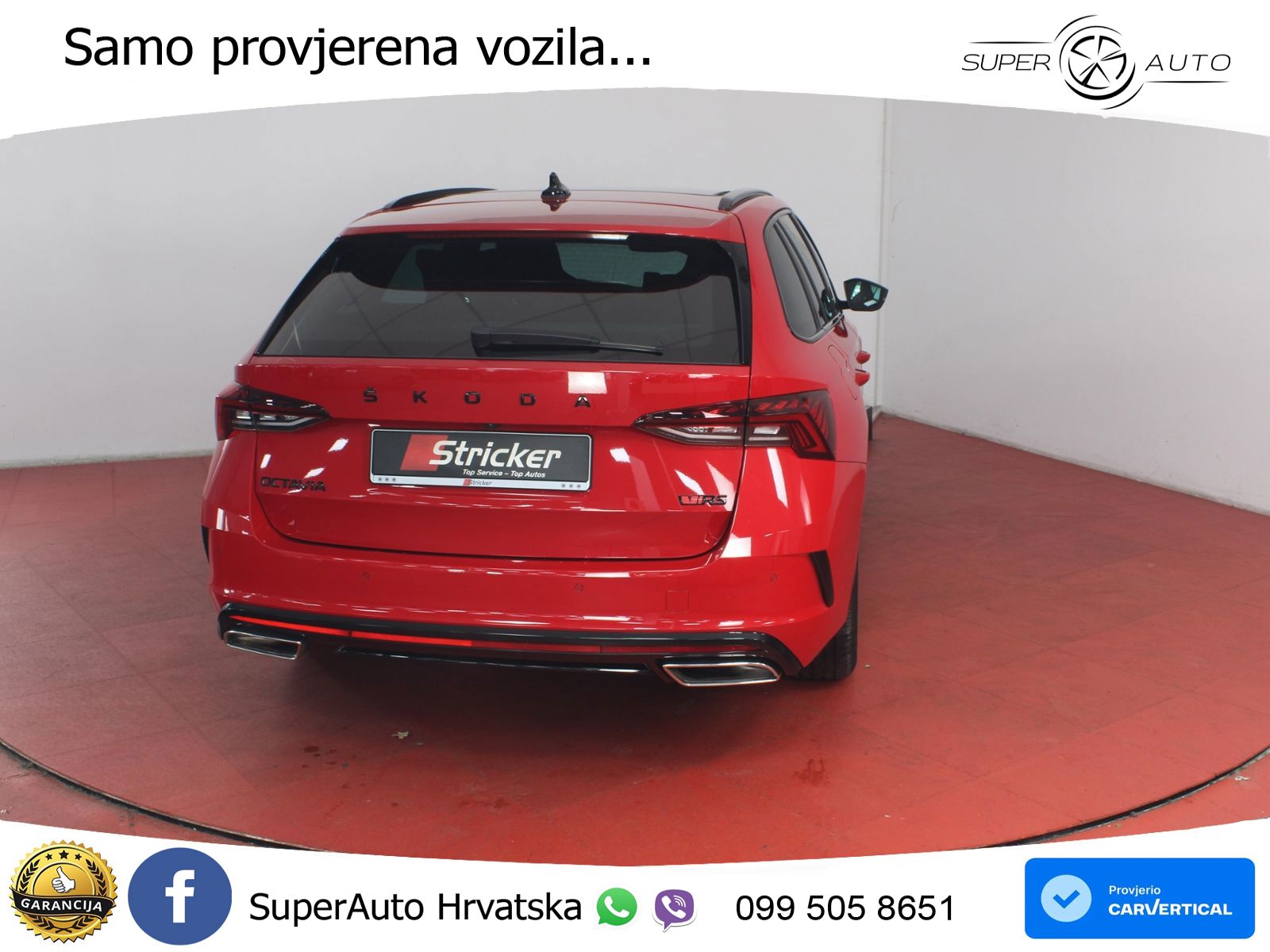 Škoda Octavia Combi RS 2.0 TDI (200 KS) 4x4 DSG LED+GR SJED+ACC