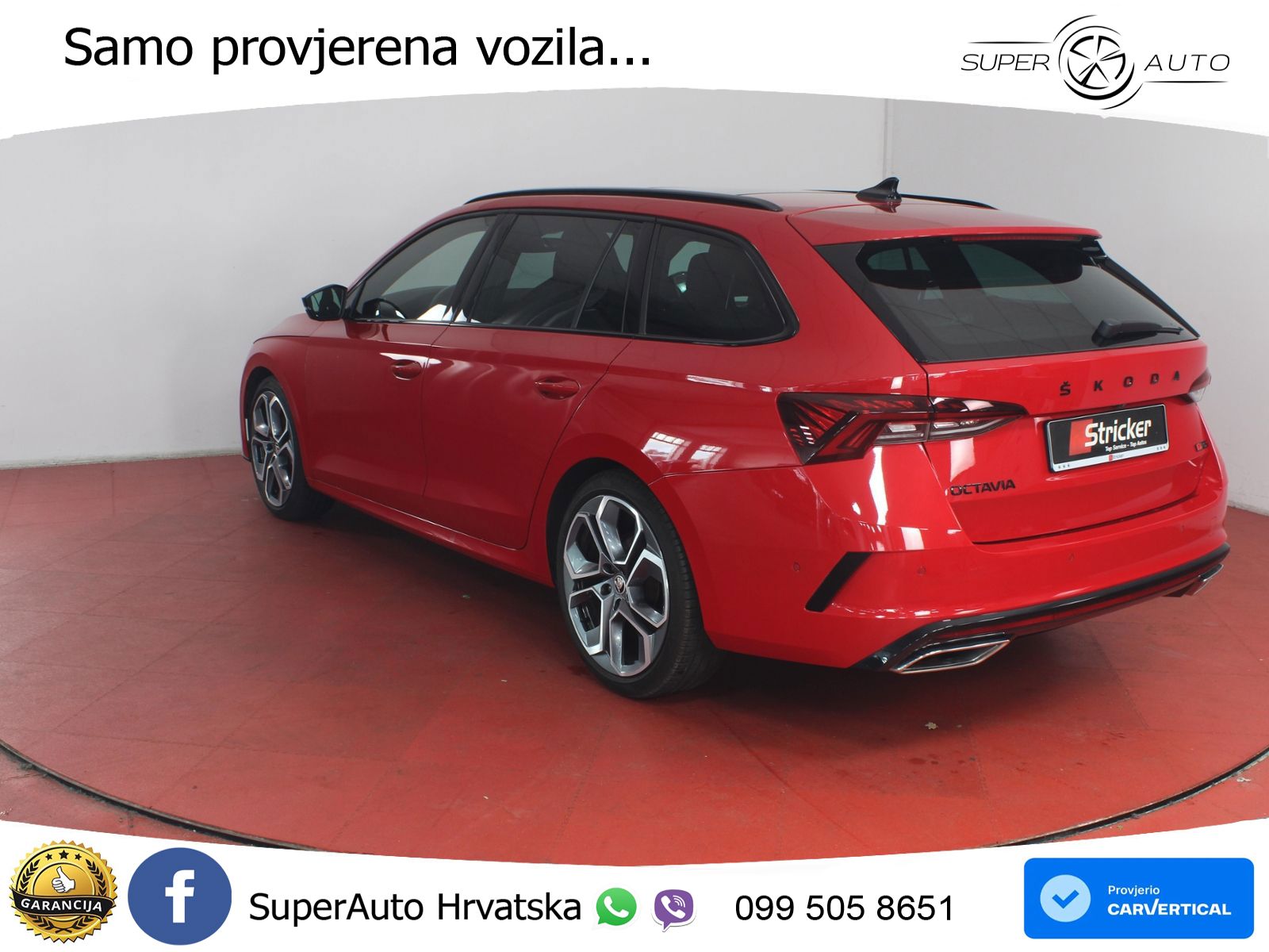 Škoda Octavia Combi RS 2.0 TDI (200 KS) 4x4 DSG LED+GR SJED+ACC