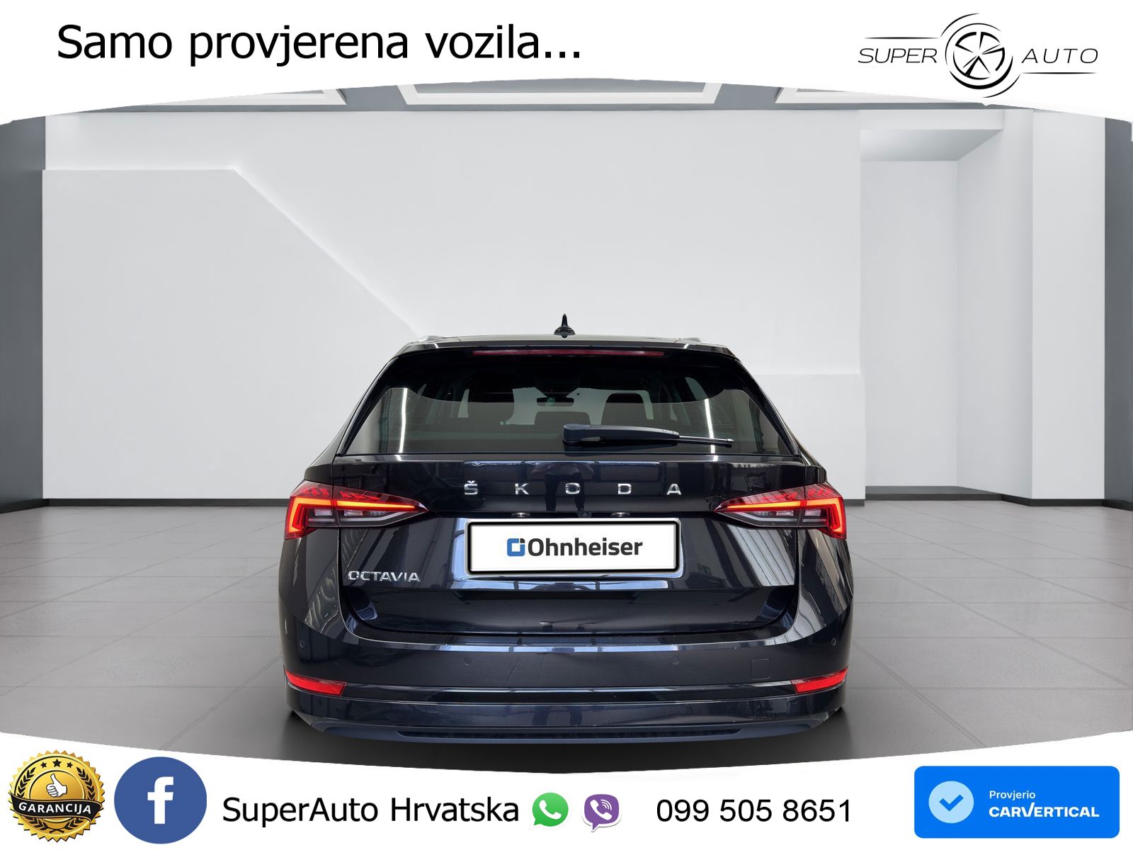 Škoda Octavia Combi 2.0 TDI (150 KS) DSG LED+GR SJED+ACC