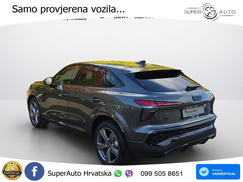 Audi Q3 Sportback 2.0 TFSI (204 KS) quattro S tronic LED+GR SJED+ACC