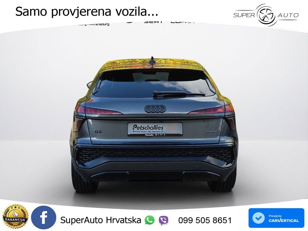 Audi Q3 Sportback 2.0 TFSI (204 KS) quattro S tronic LED+GR SJED+ACC