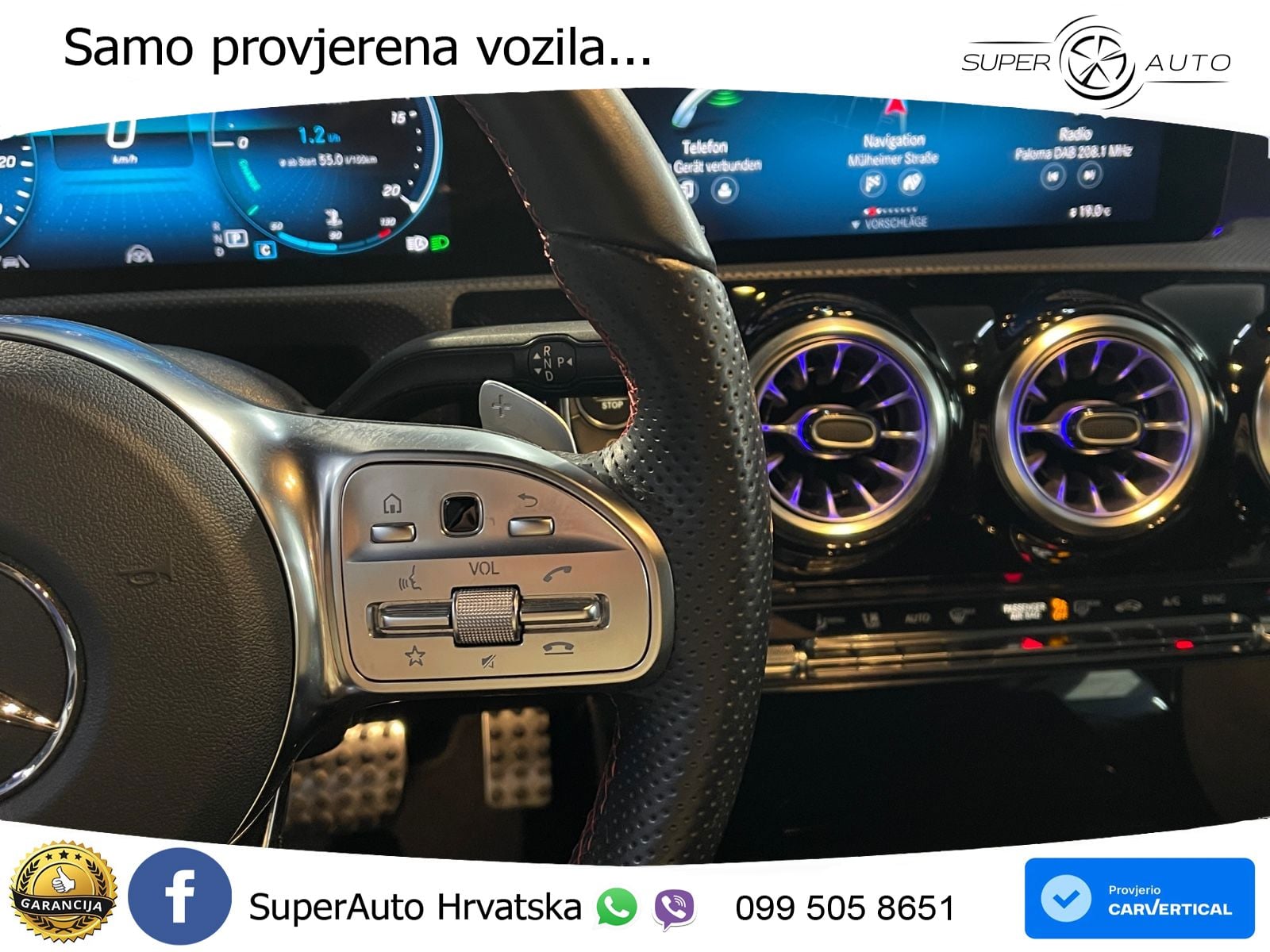 Mercedes-Benz A 200 7G-DCT LED+GR SJED+ACC