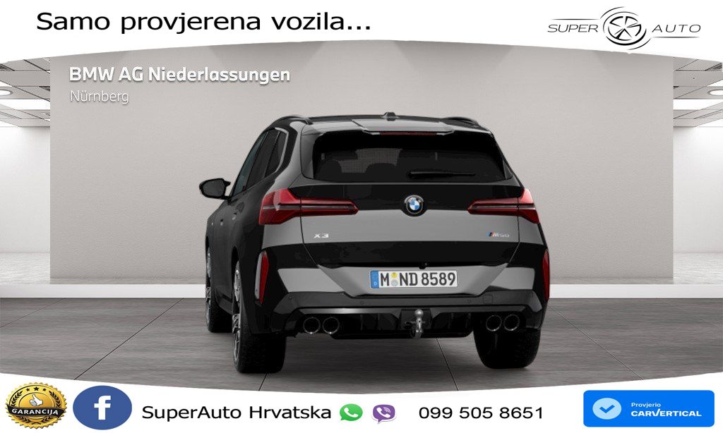 BMW X3 M50 xDrive Steptronic ACC+GR SJED+360+PANO