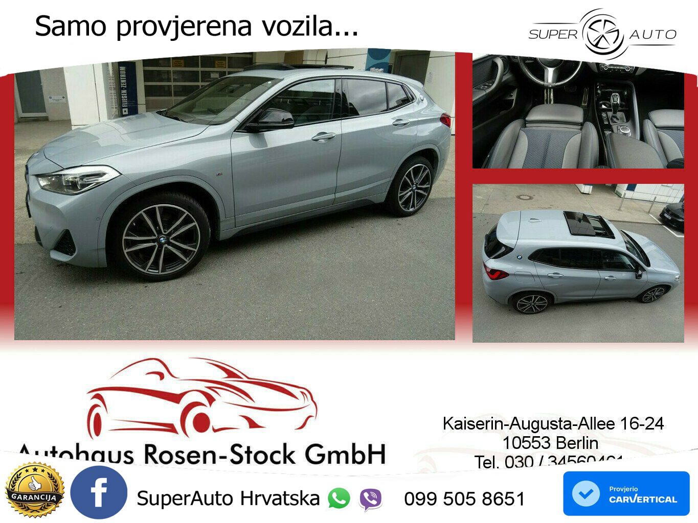 BMW X2 sDrive20d Steptronic M Sport LED+GR SJED+ACC