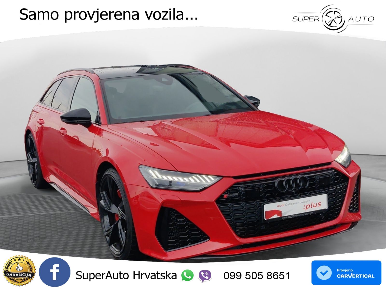 Audi RS6 Avant 4.0 TFSI V8 (600 KS) quattro Tiptronic Kuka LED+GR SJED+ACC