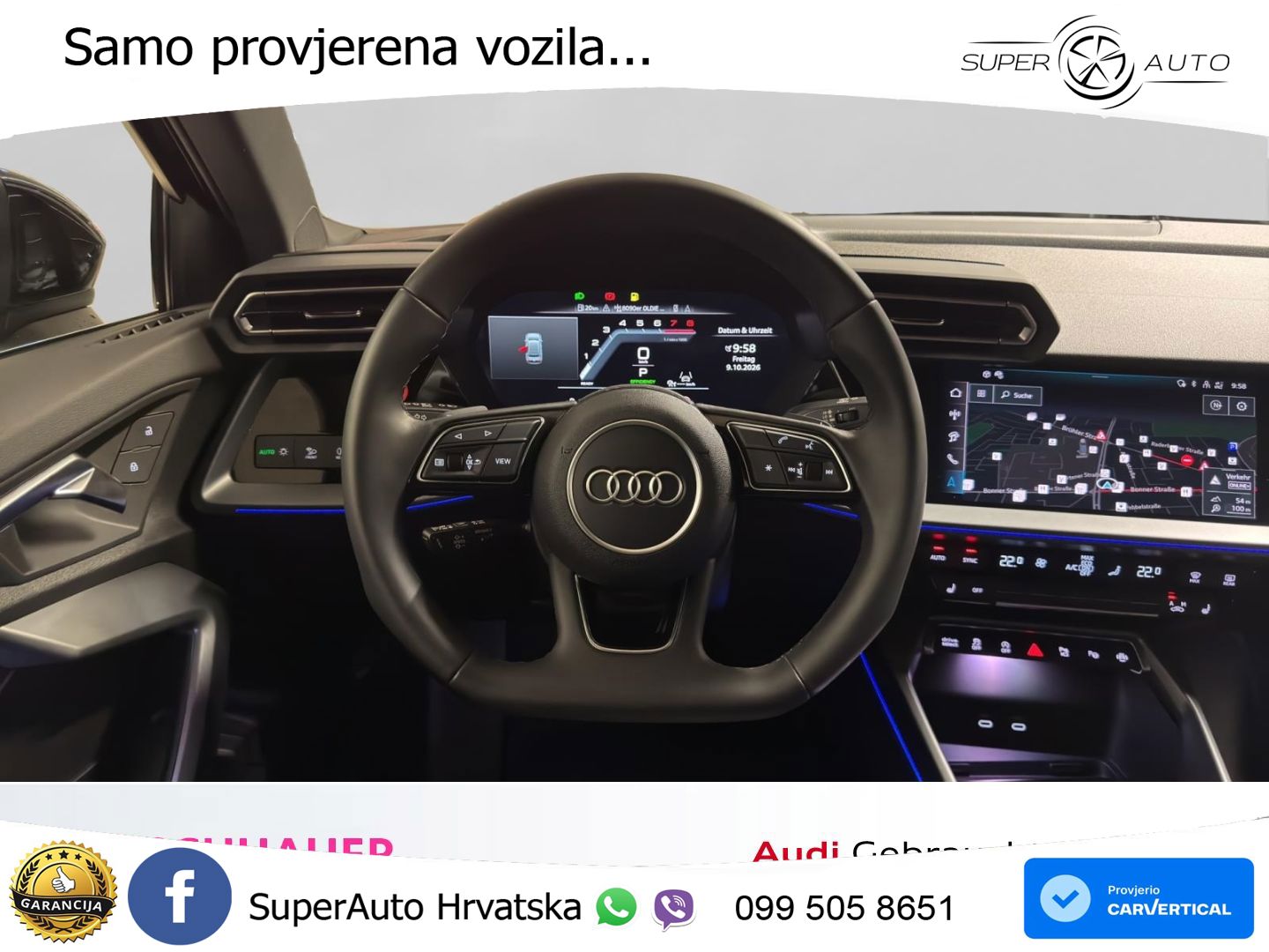 Audi A3 Limuzina 40 TFSI (204 KS) quattro S tronic S line LED+GR SJED+ACC